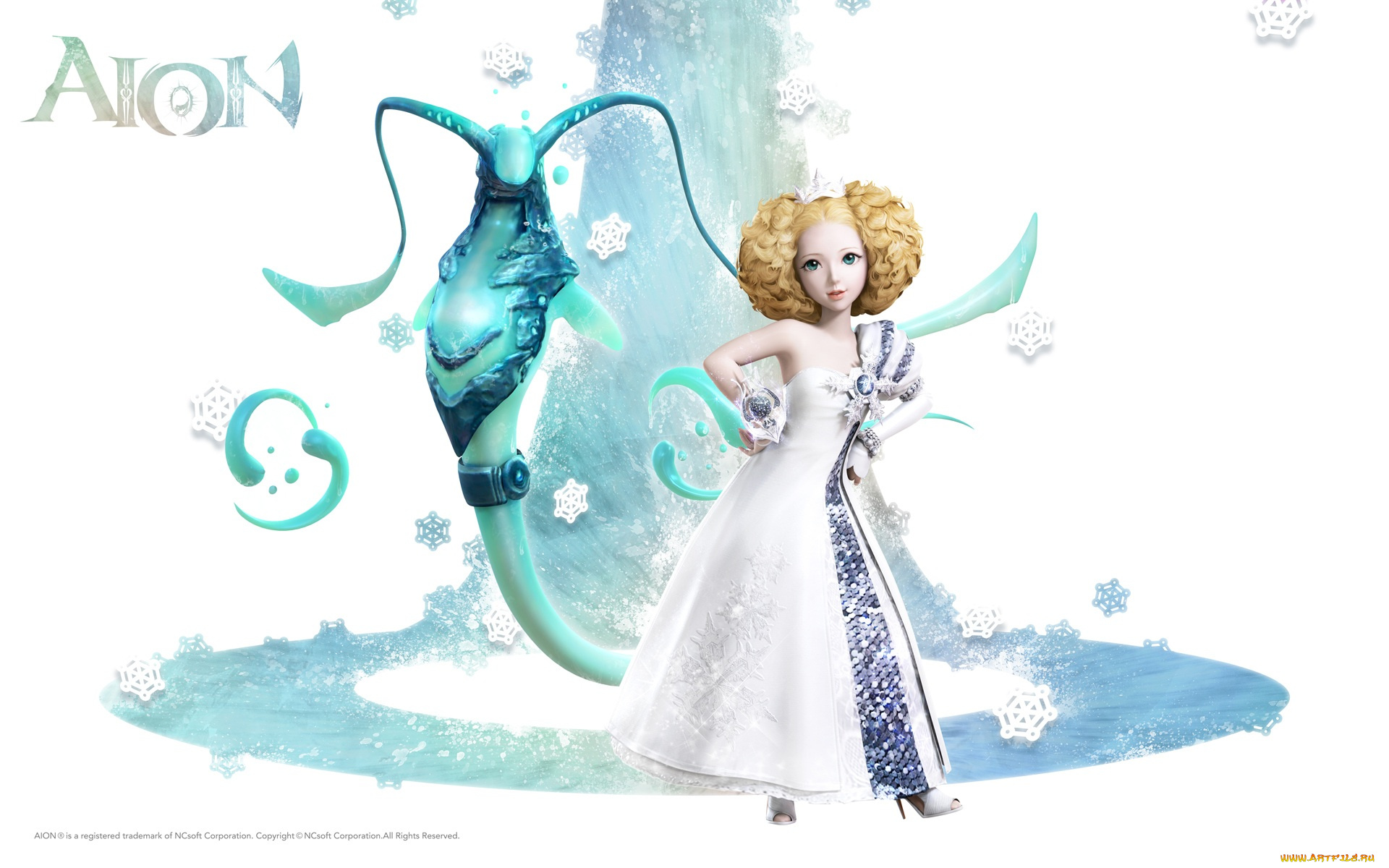 видео, игры, aion, the, tower, of, eternity, девушка, заклинатель, вода