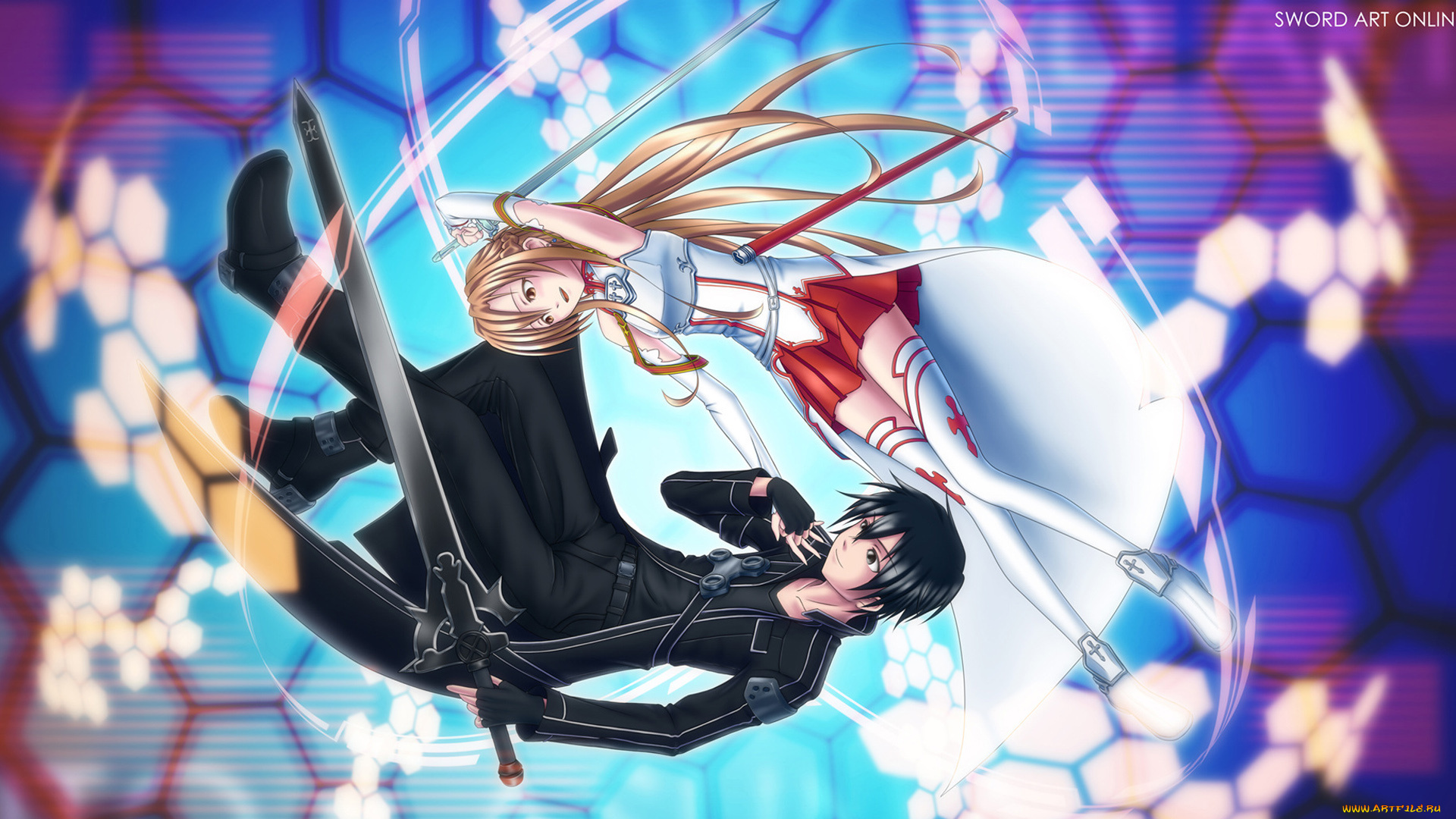 аниме, sword, art, online