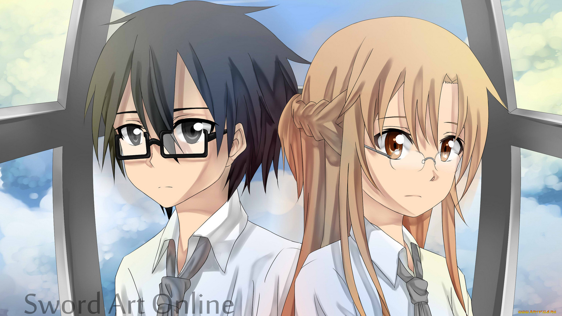аниме, sword, art, online