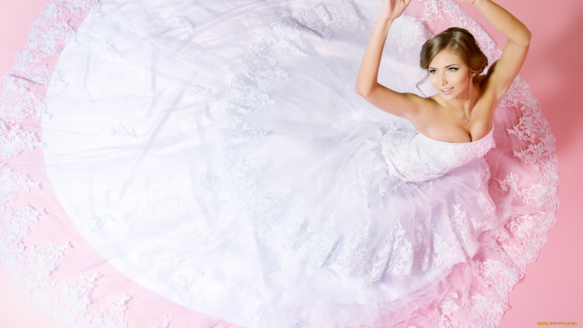 девушки, -unsort, , блондинки, макияж, платье, невеста, девушка