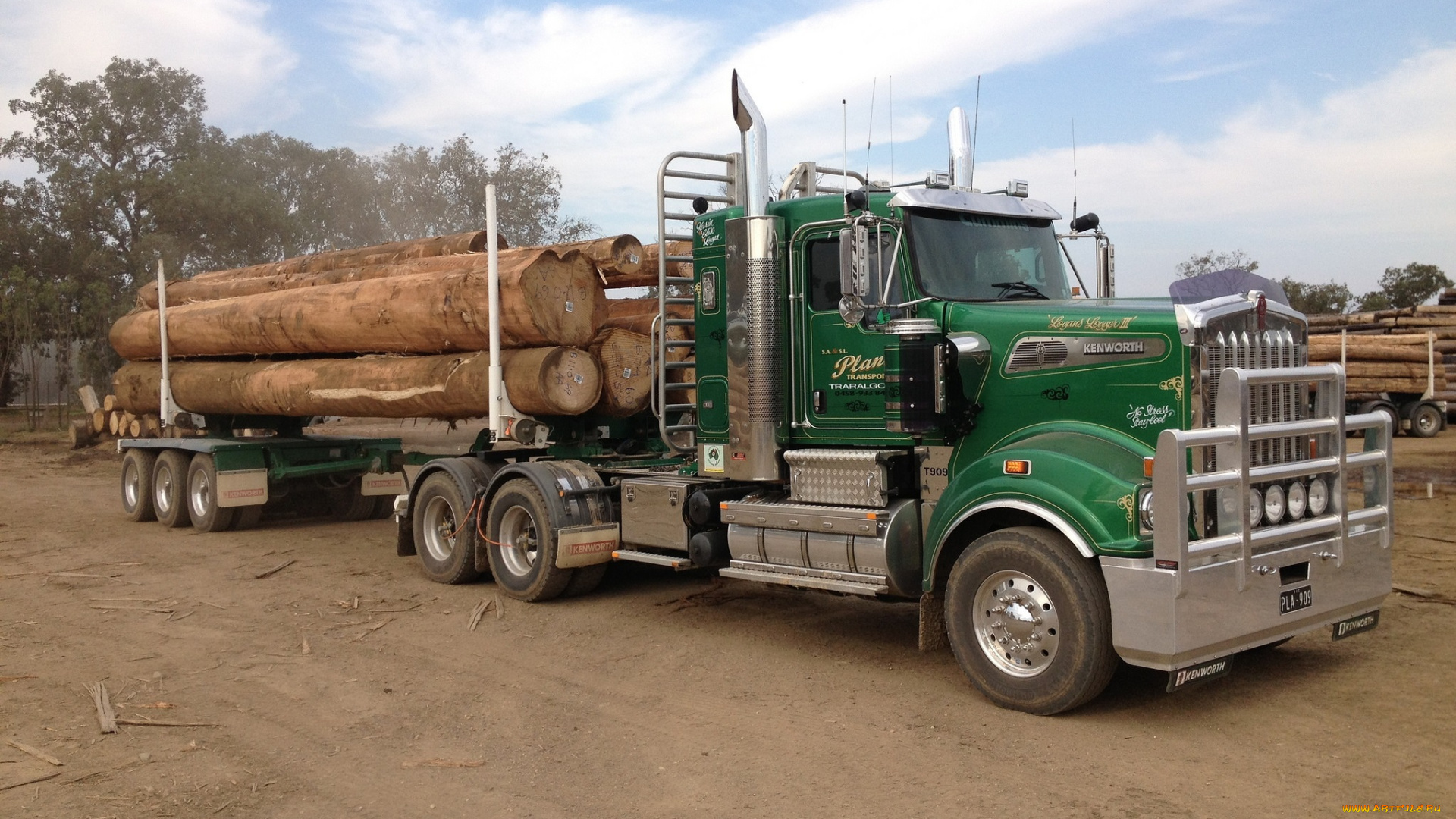 kenworth, автомобили, лесовоз
