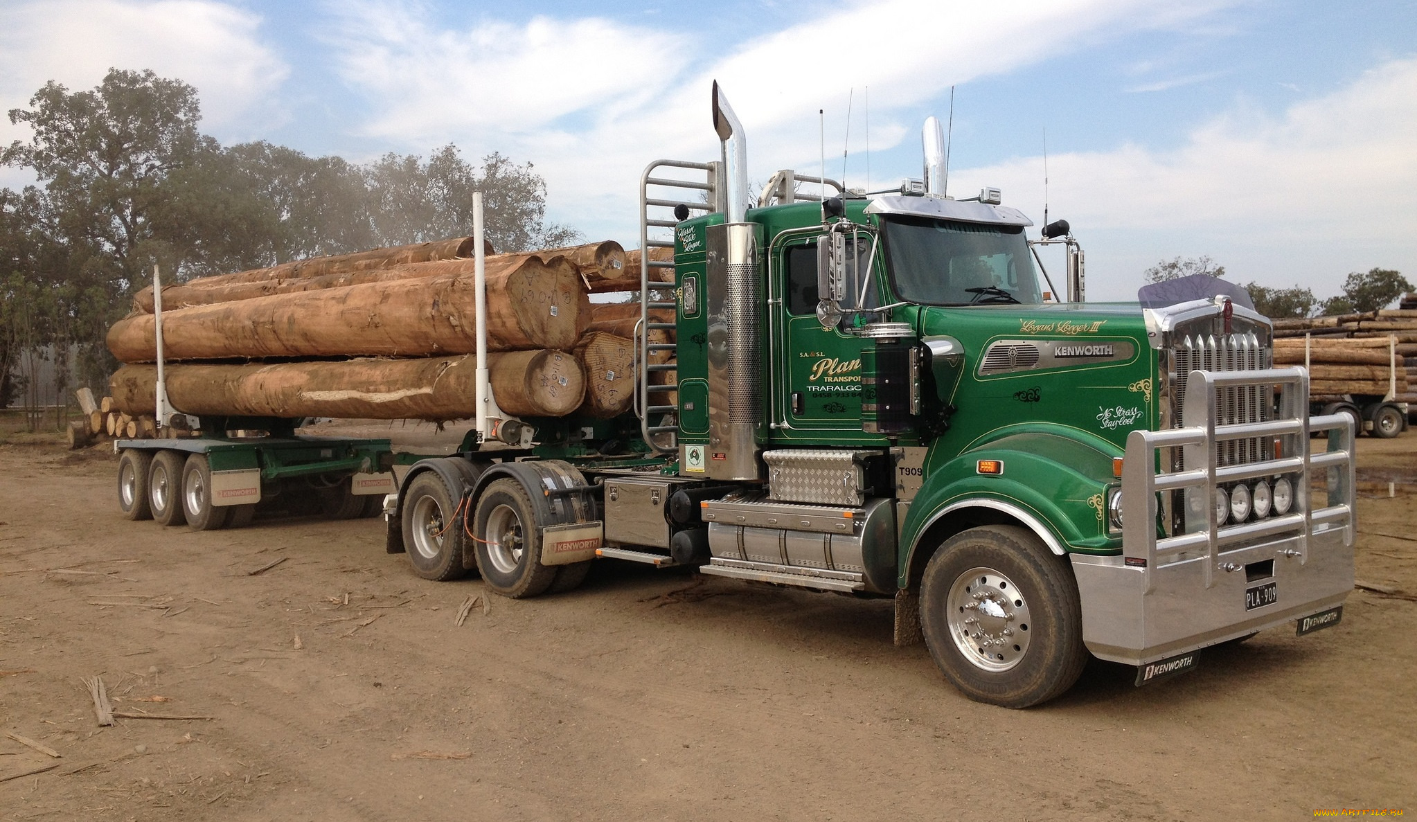 kenworth, автомобили, лесовоз