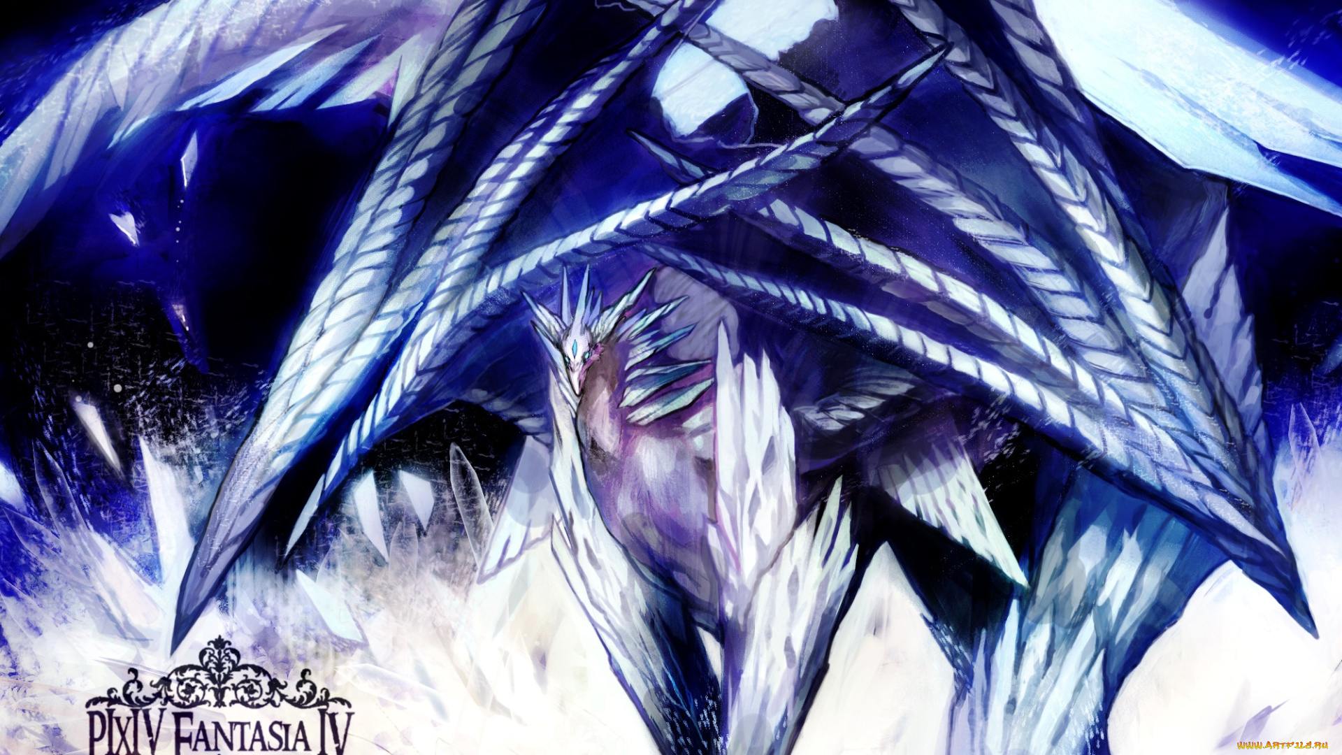 аниме, pixiv, fantasia, дракон, fukai, ryousuke, pixiv, fantasia