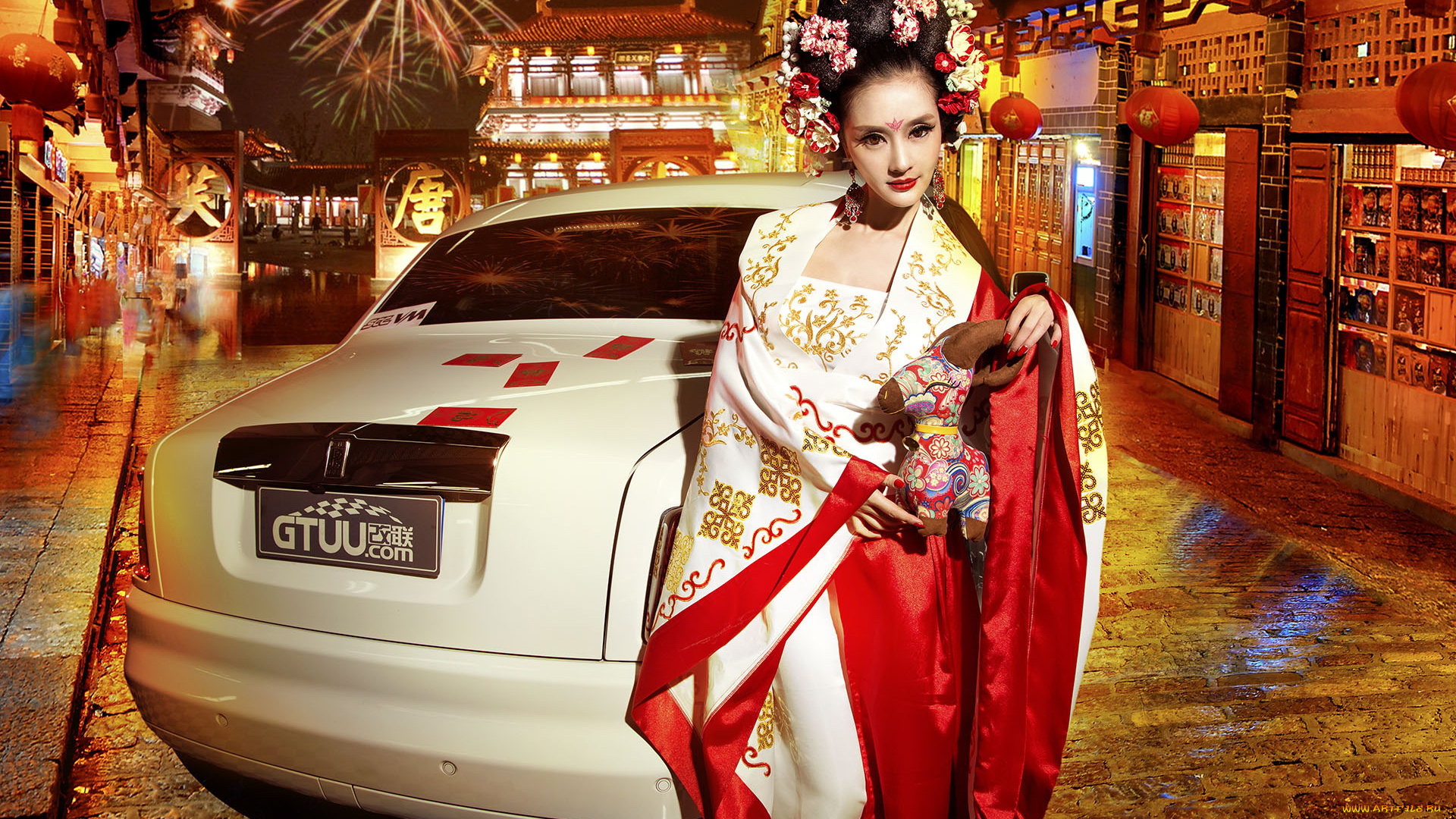 автомобили, -авто, с, девушками, азиатка, автомобиль, фон, взгляд, девушка