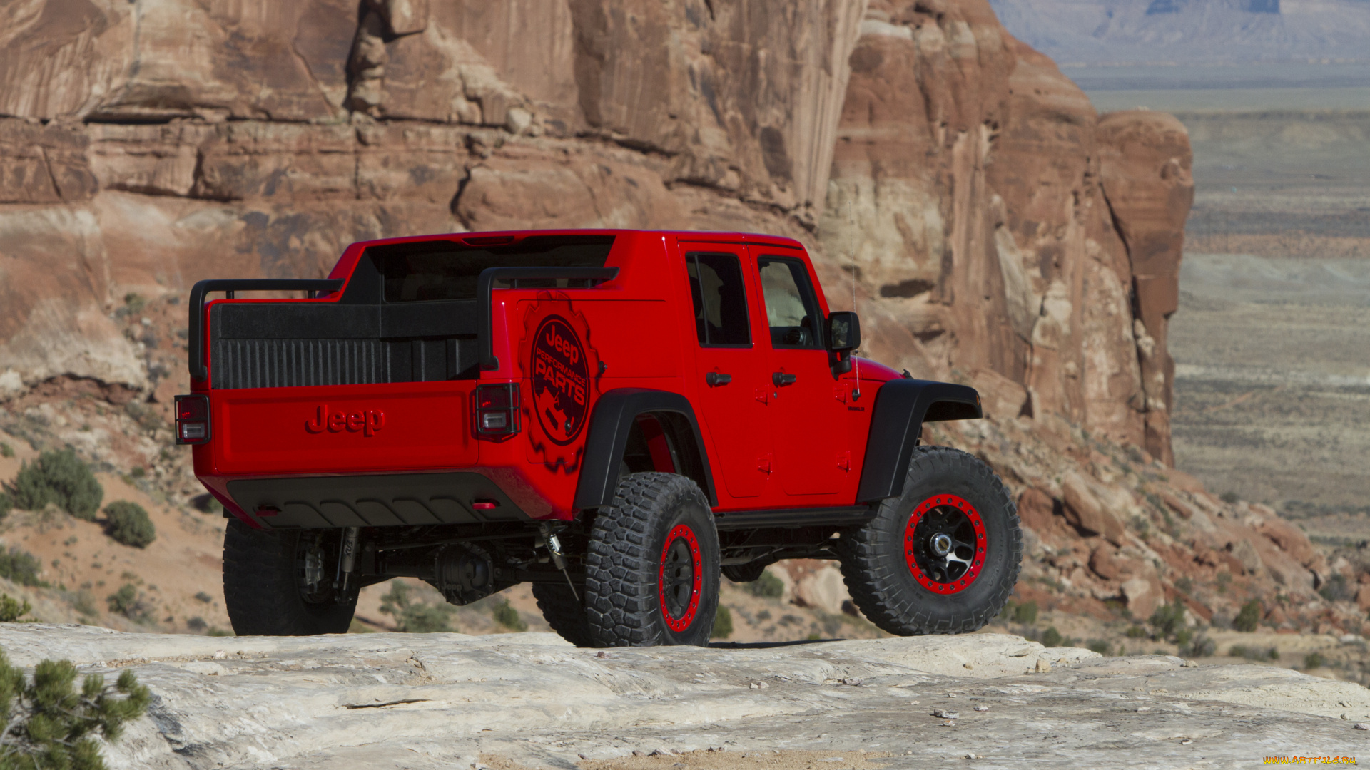 автомобили, jeep, красный, 2015г, concept, responder, red, rock, wrangler, jk