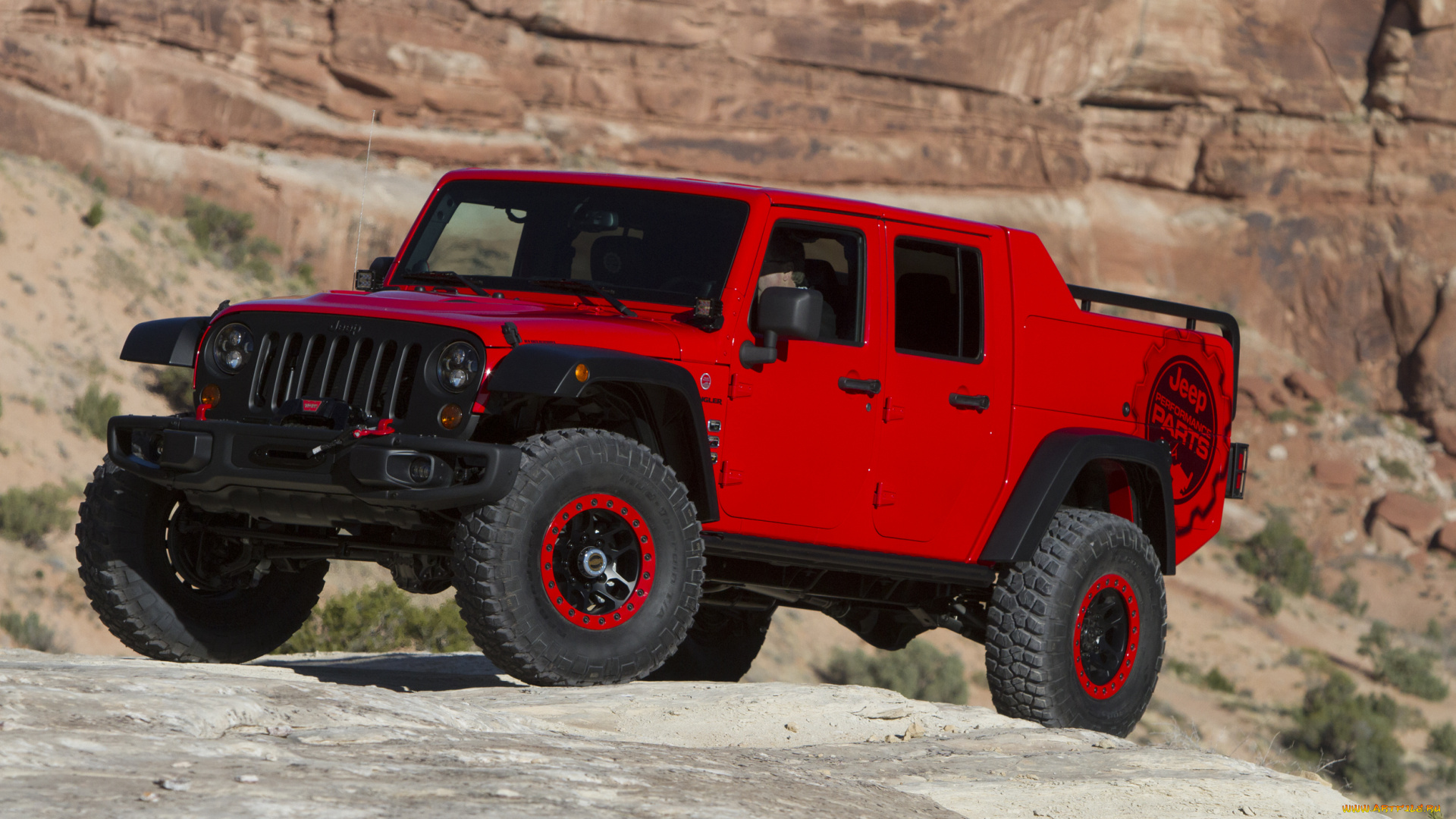 автомобили, jeep, красный, jk, 2015г, concept, responder, red, rock, wrangler