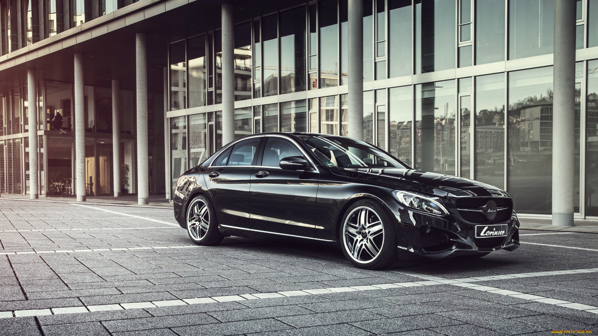 автомобили, mercedes-benz, 2014г, w205, c-klasse, lorinser, темный