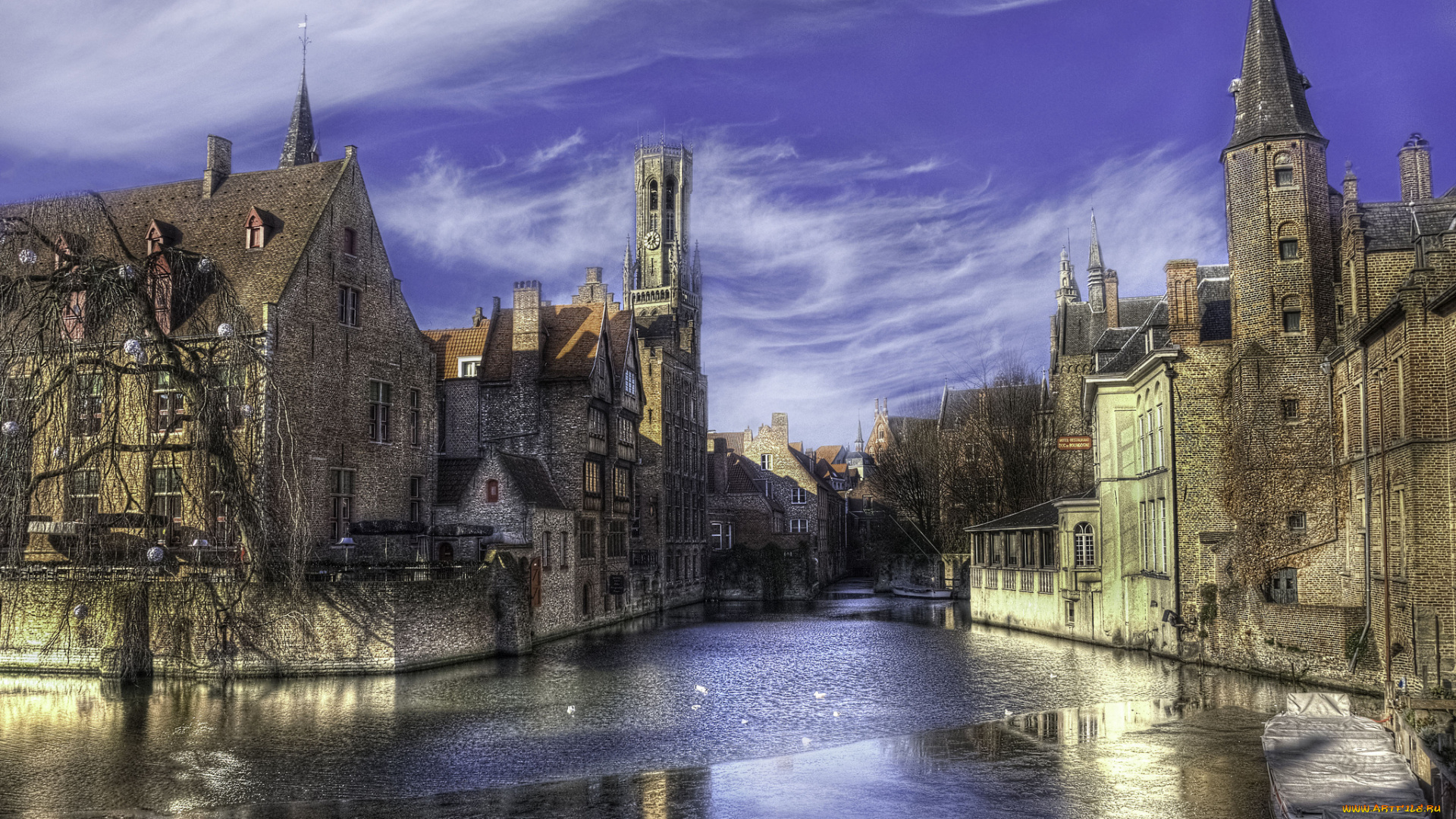 brugge, , belgium, города, брюгге, , бельгия, здания, канал