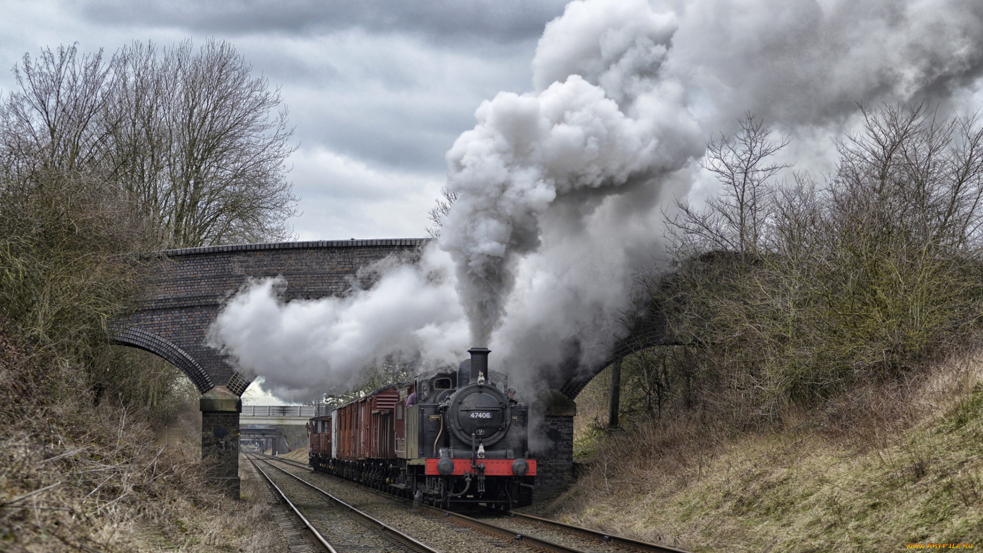 техника, паровозы, паровоз, дорога, железная