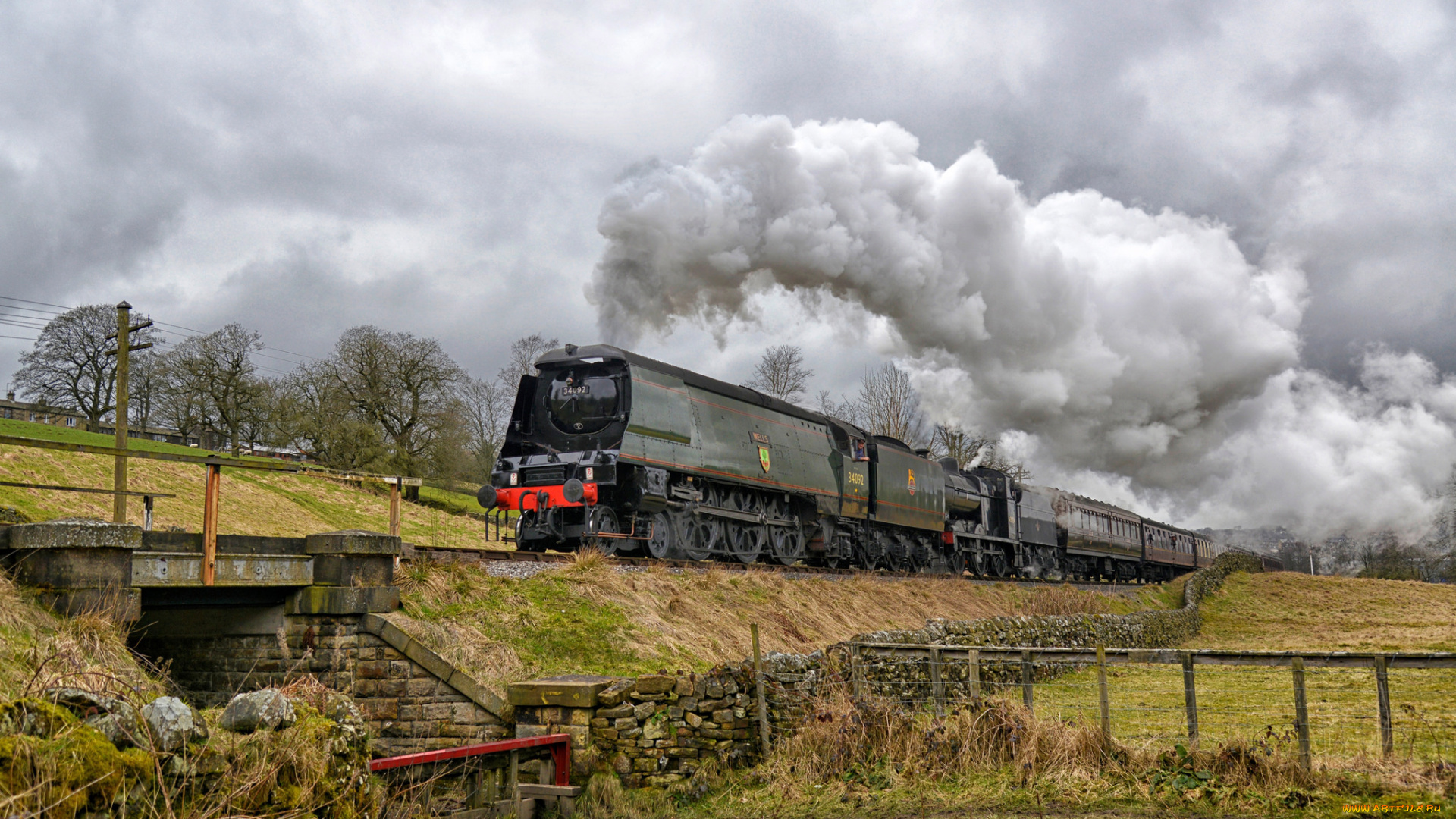 техника, паровозы, паровоз, дорога, железная