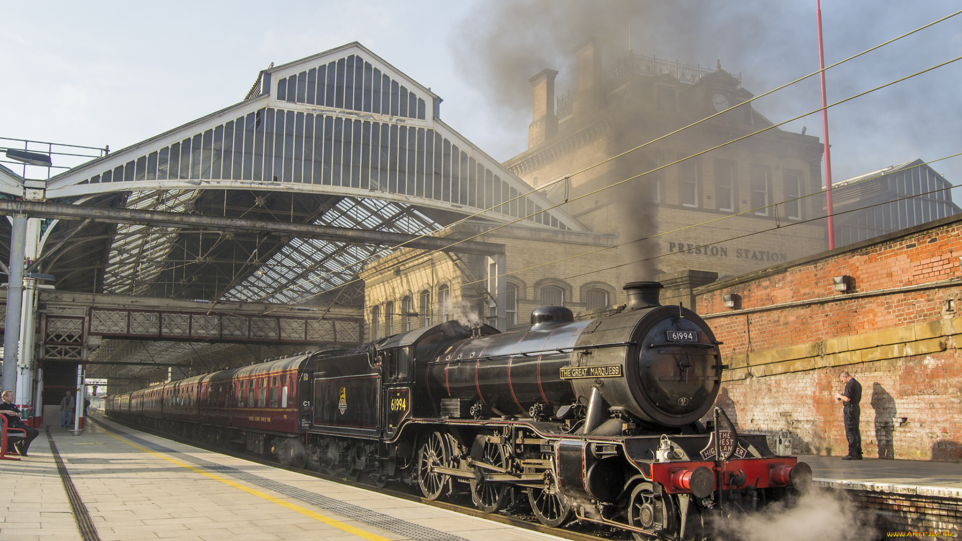 техника, паровозы, паровоз, дорога, железная