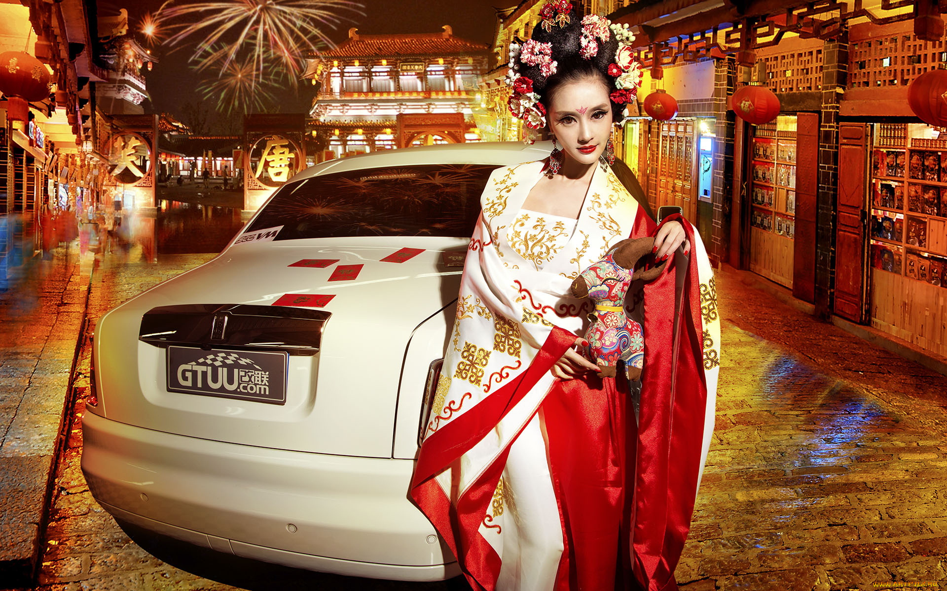 автомобили, -авто, с, девушками, азиатка, автомобиль, фон, взгляд, девушка