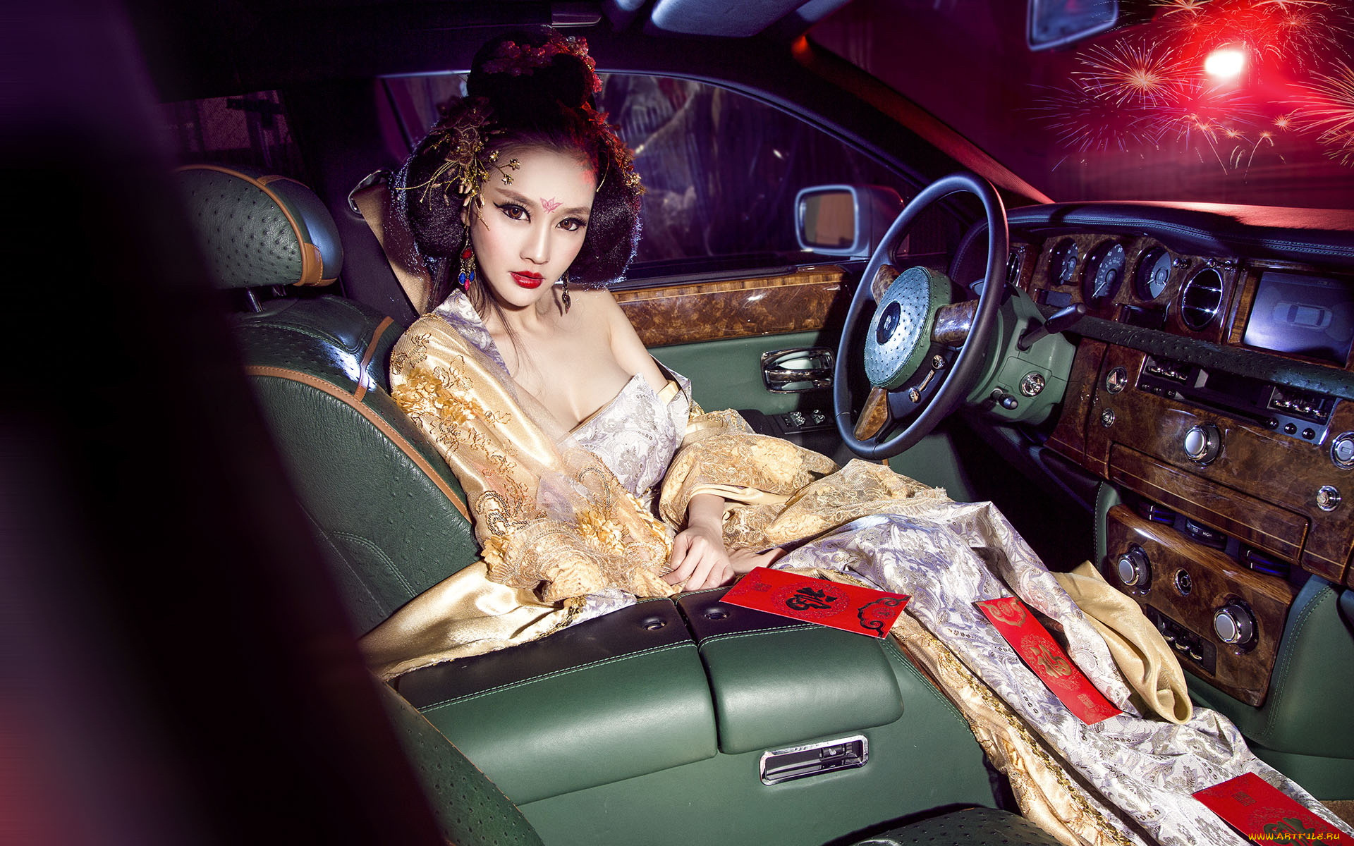 автомобили, -авто, с, девушками, девушка, взгляд, фон, автомобиль, азиатка