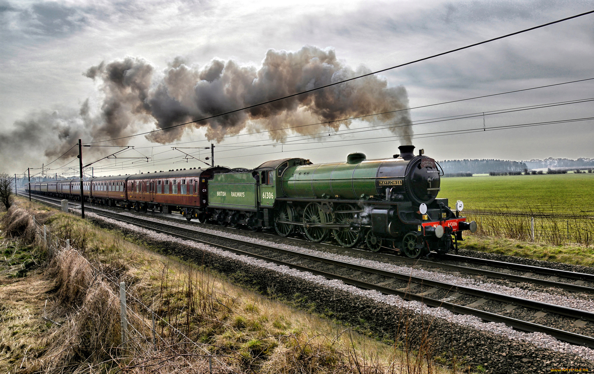 техника, паровозы, паровоз, дорога, железная