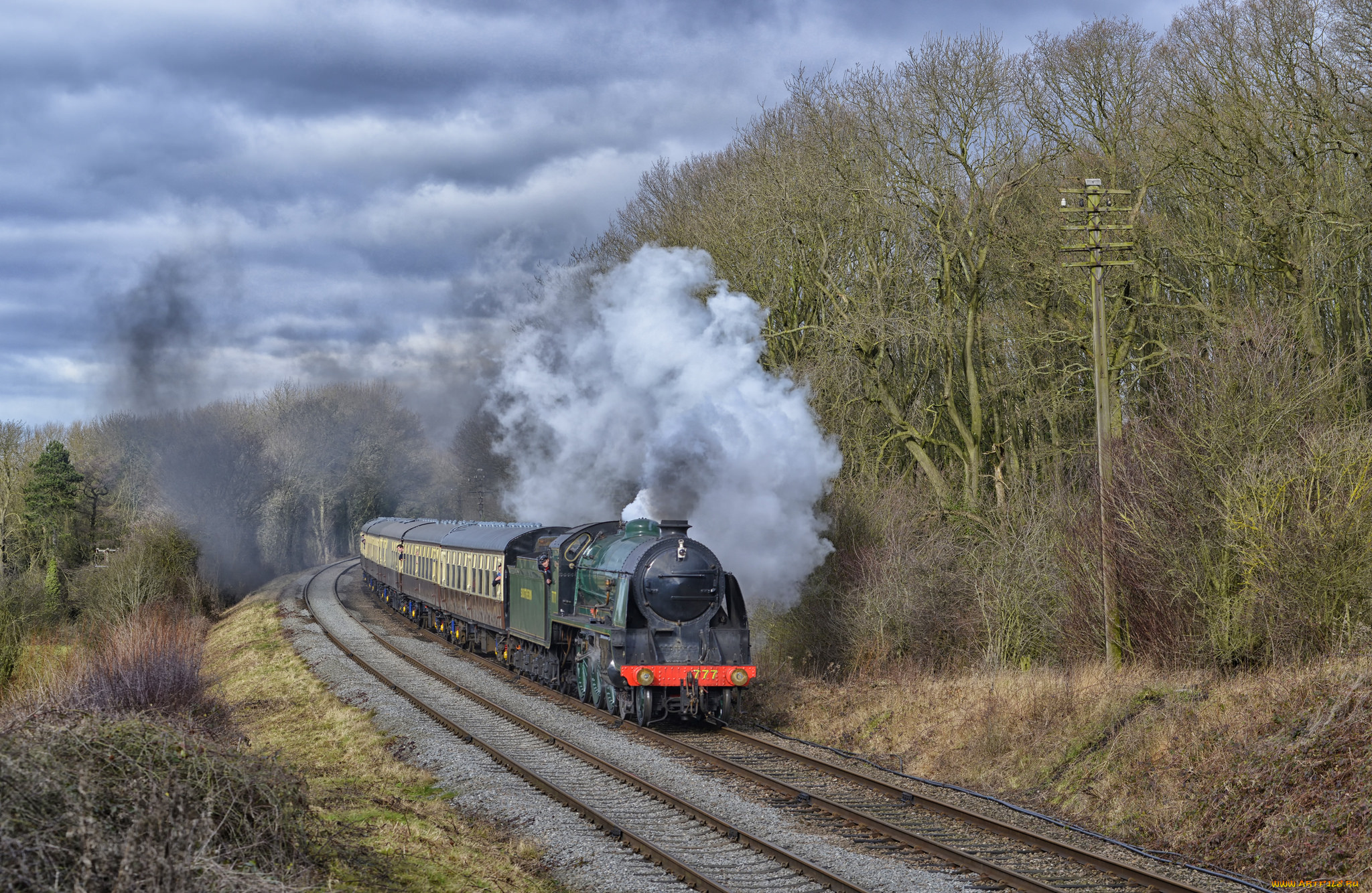 техника, паровозы, паровоз, дорога, железная