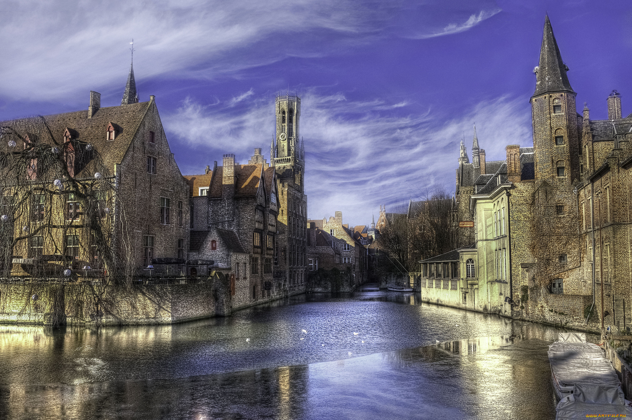 brugge, , belgium, города, брюгге, , бельгия, здания, канал