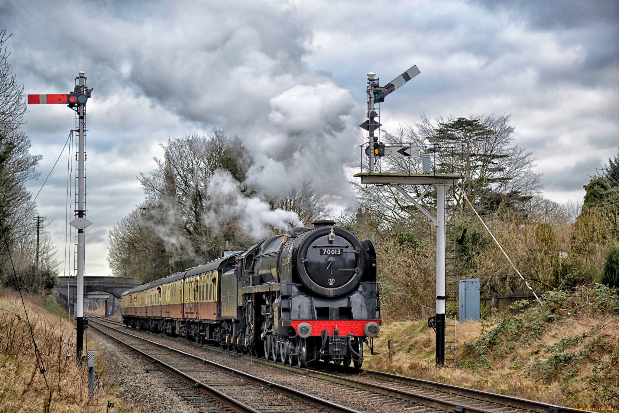 техника, паровозы, дорога, паровоз, железная