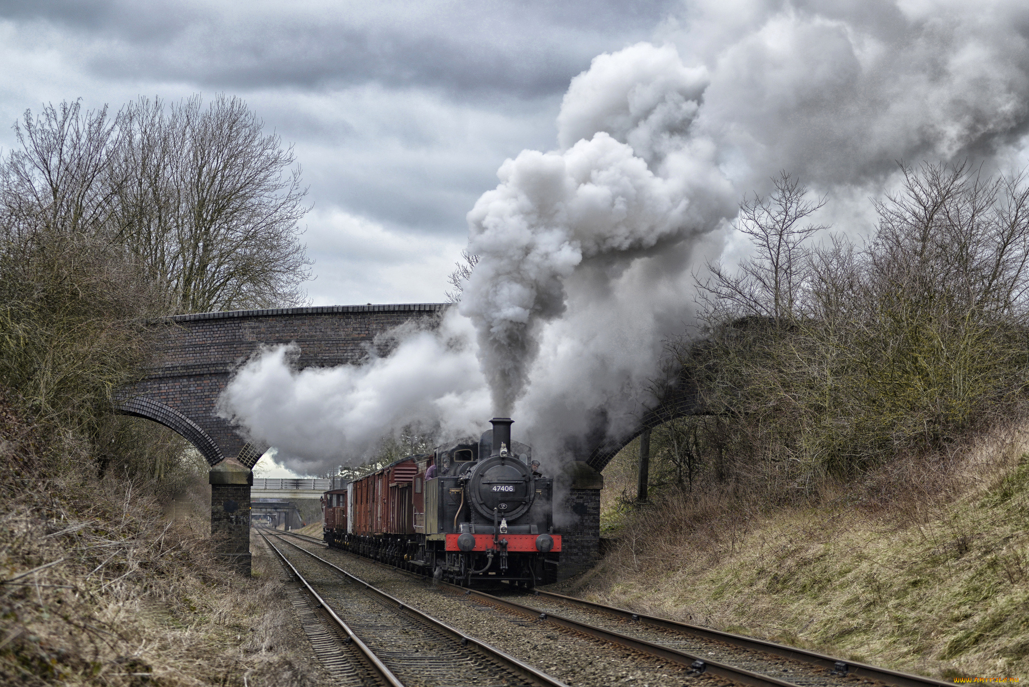 техника, паровозы, паровоз, дорога, железная
