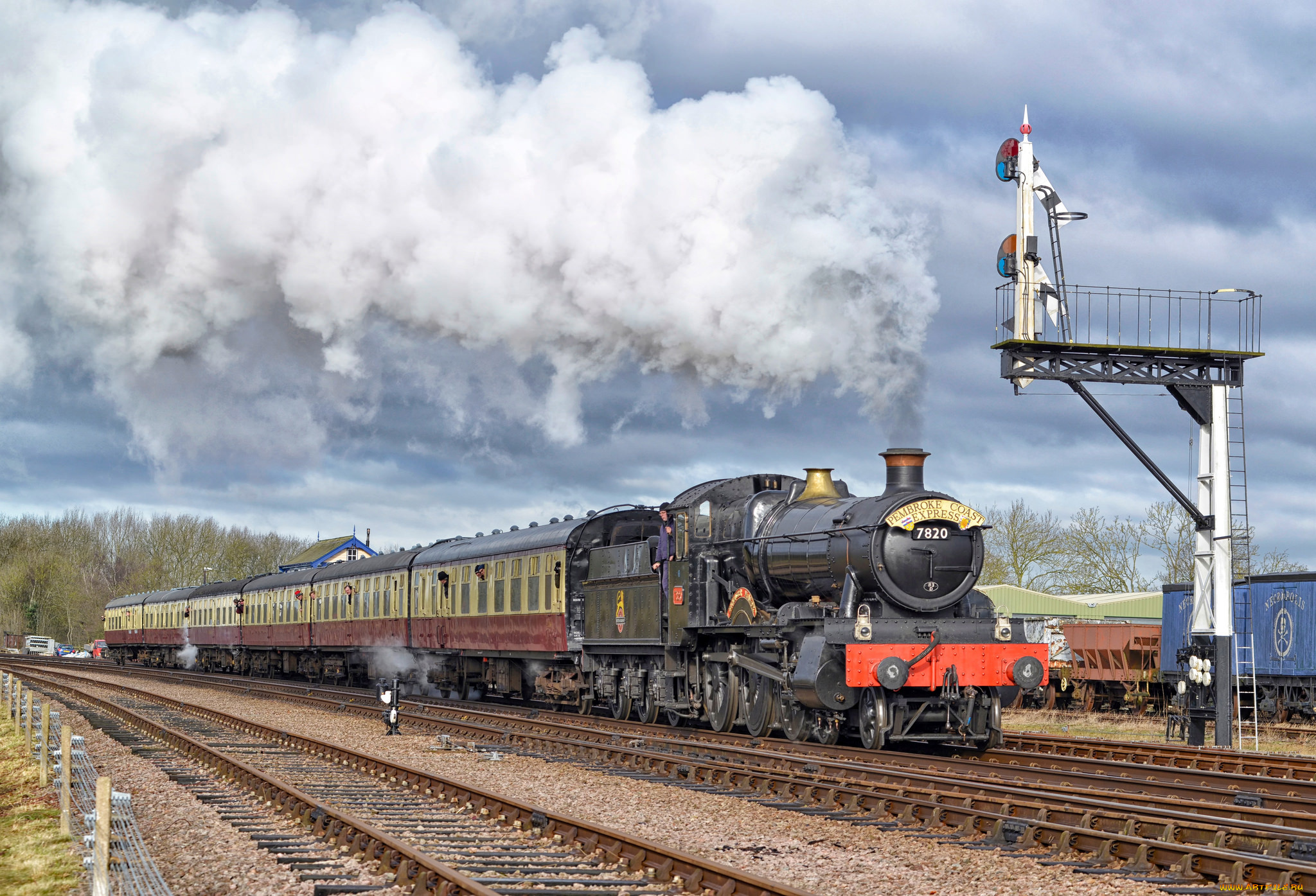 техника, паровозы, паровоз, дорога, железная