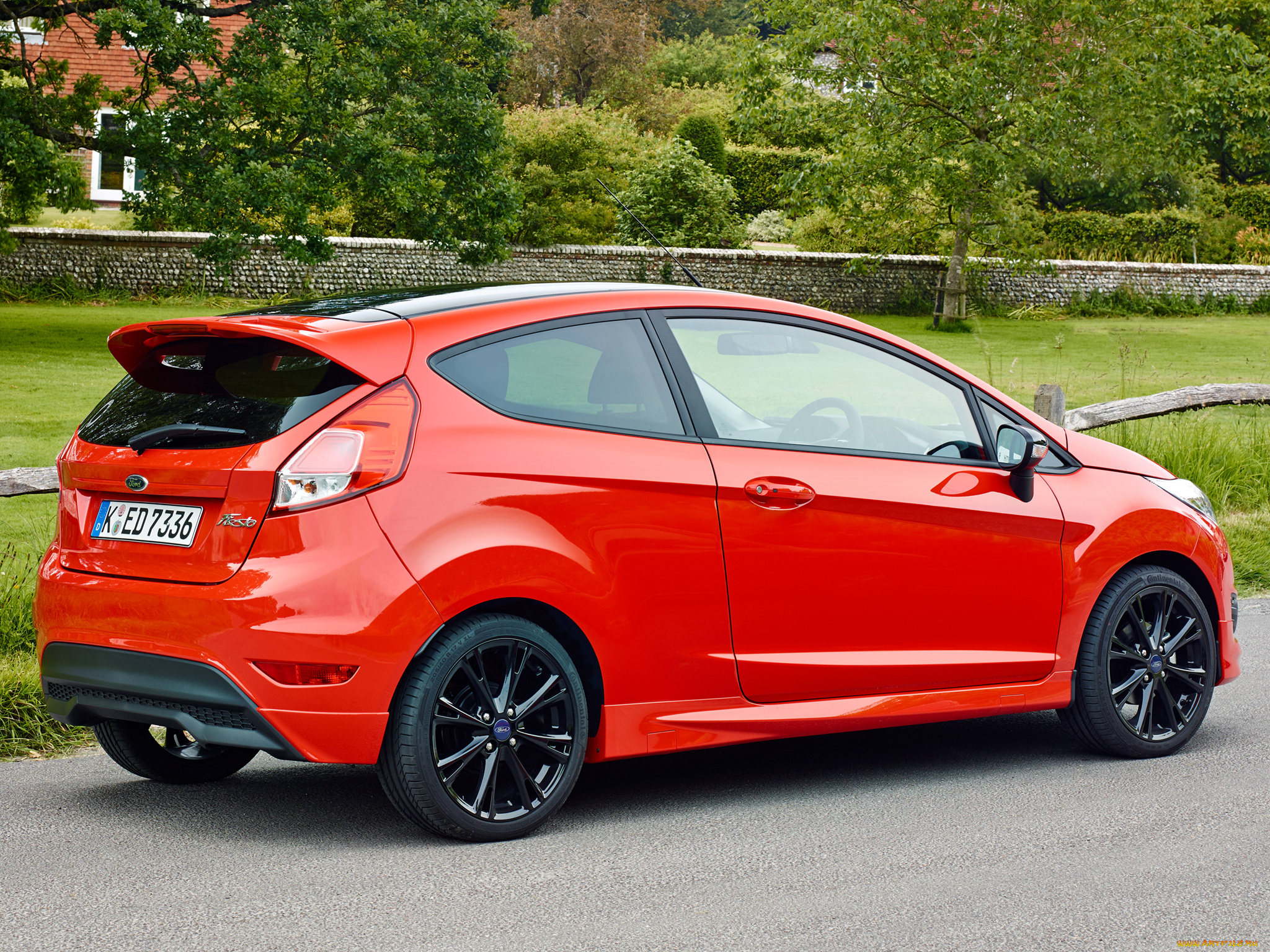 автомобили, ford, 2014г, zetec, s, fiesta, красный, red