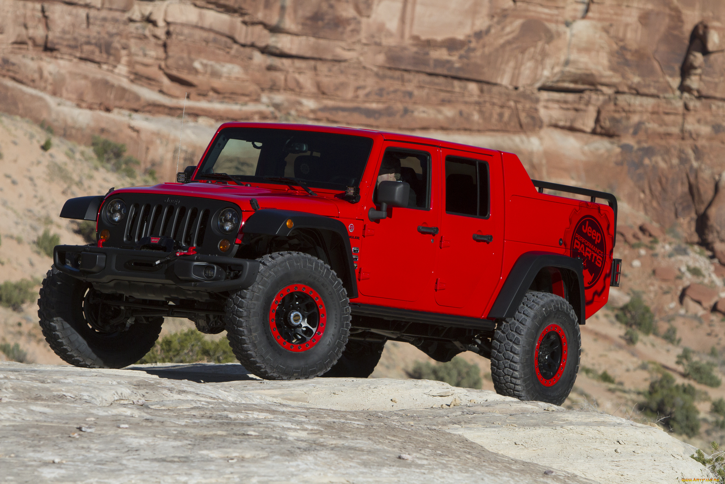 автомобили, jeep, красный, jk, 2015г, concept, responder, red, rock, wrangler