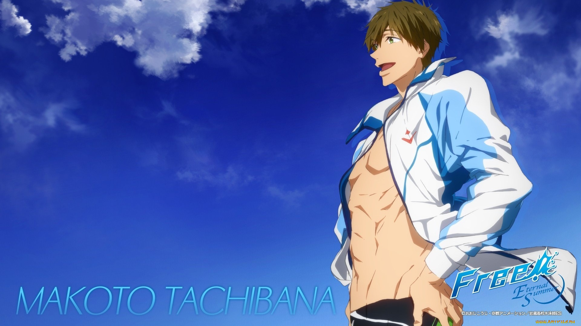 аниме, free, парень