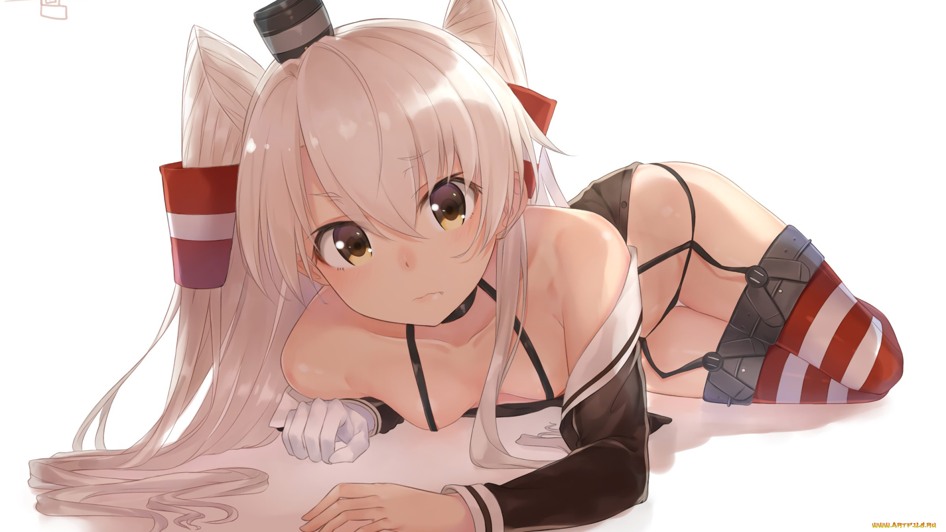 аниме, kantai, collection, amatsukaze, kantai, collection