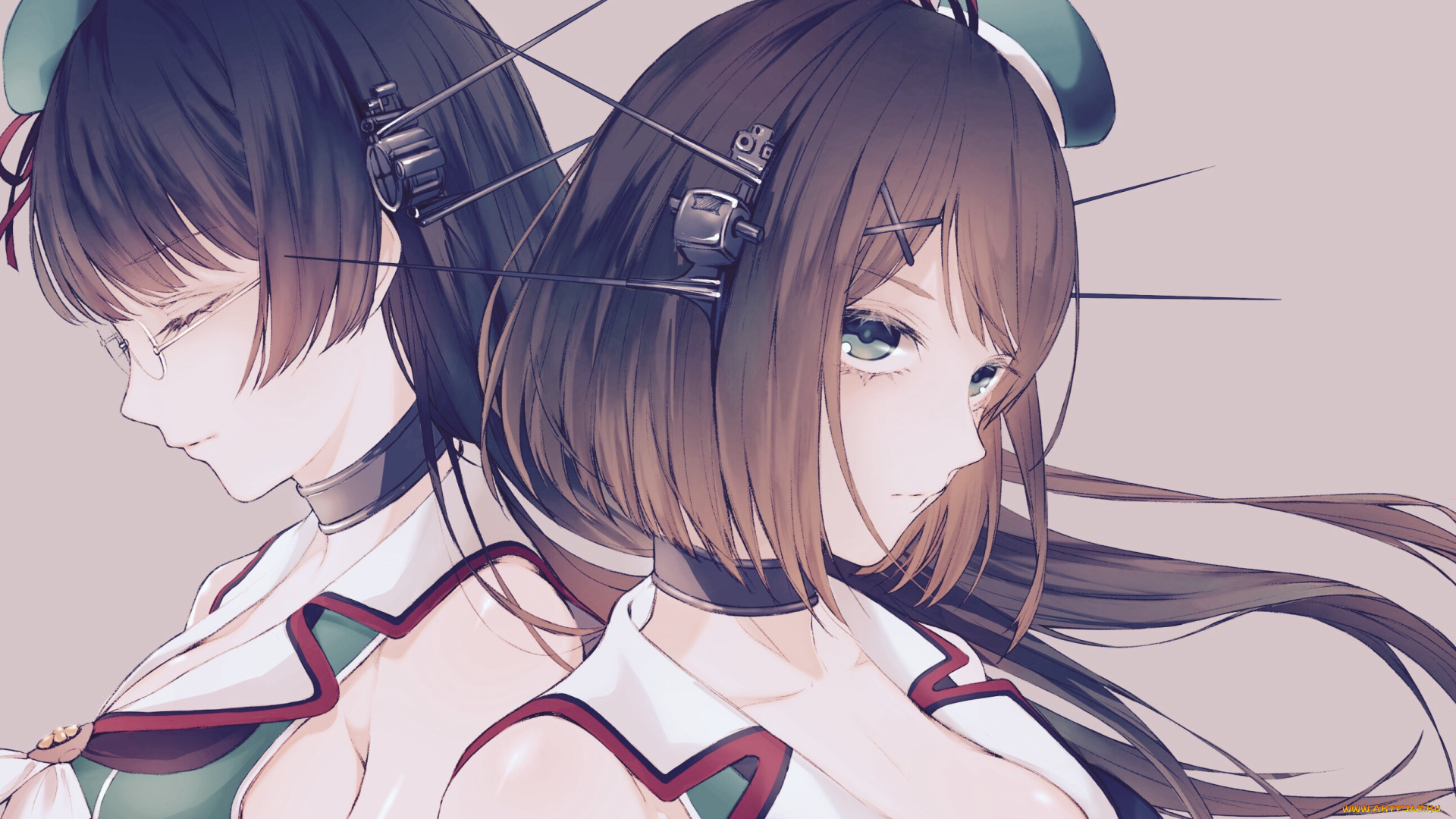 аниме, kantai, collection, kantai, collection, девушки, maya, kancolle, choukai