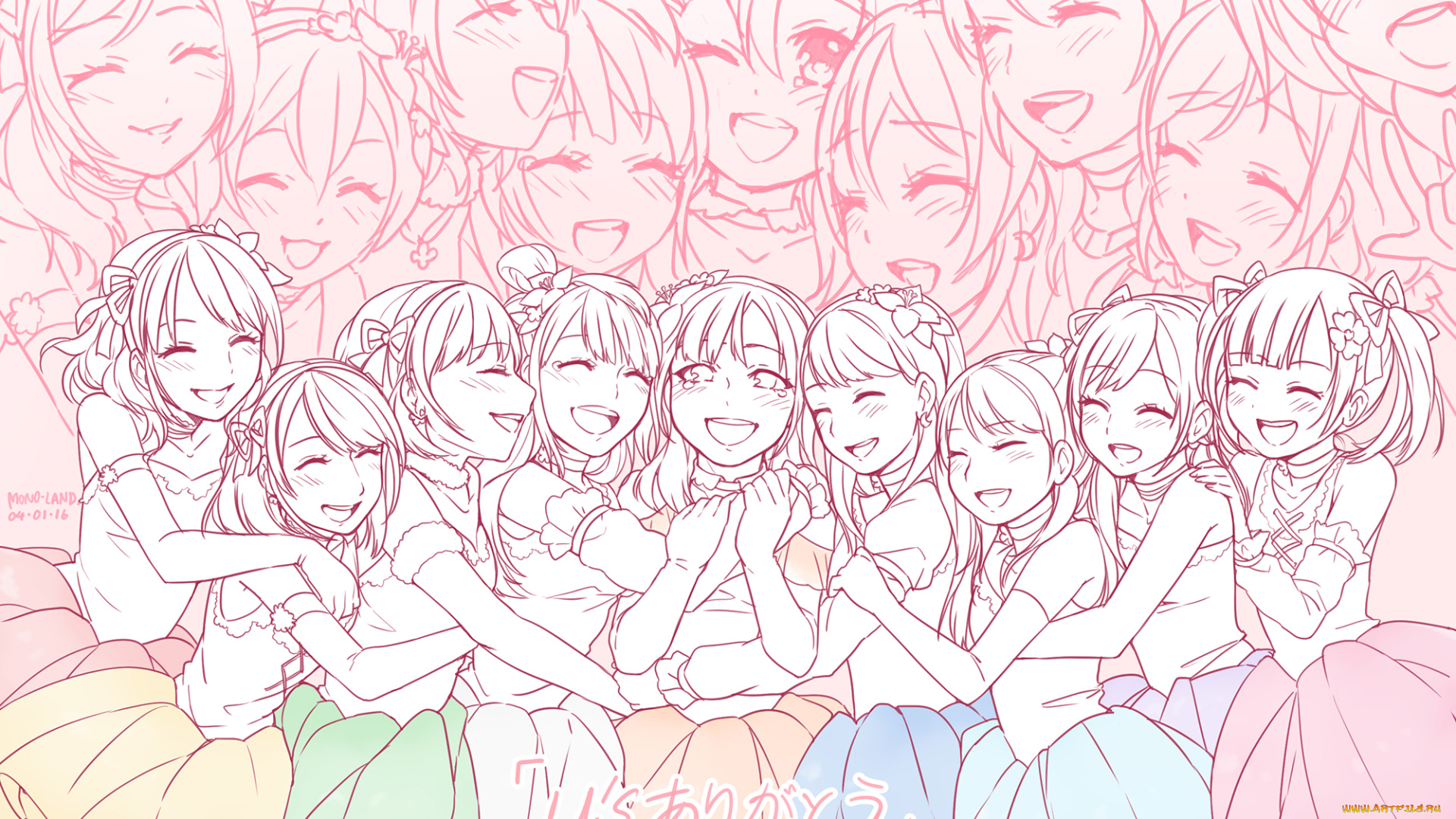 аниме, love, live, , school, idol, project, девочки