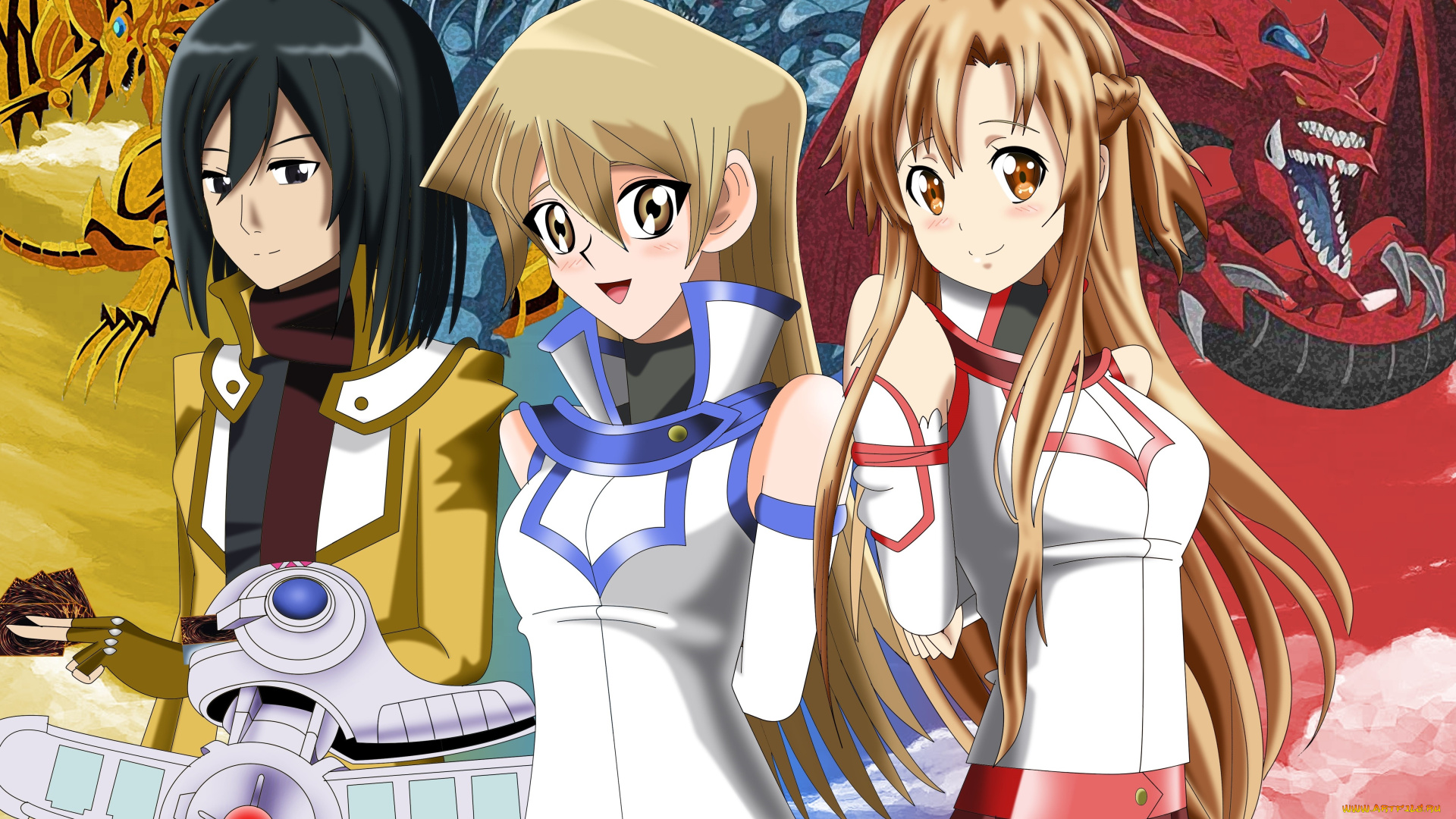 аниме, unknown, , другое, фон, взгляд, девушки