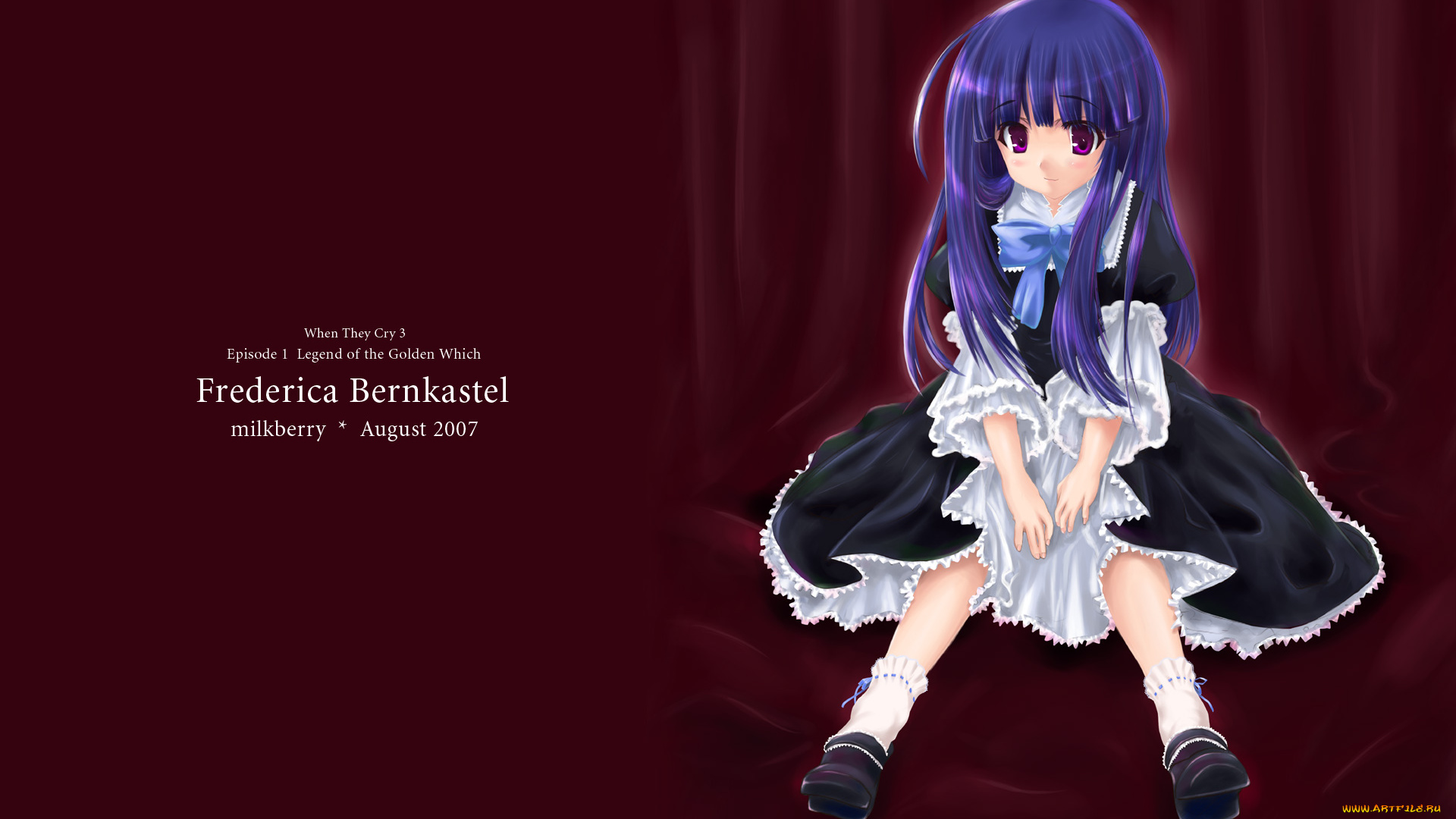 аниме, unknown, , другое, фон, взгляд, девушка