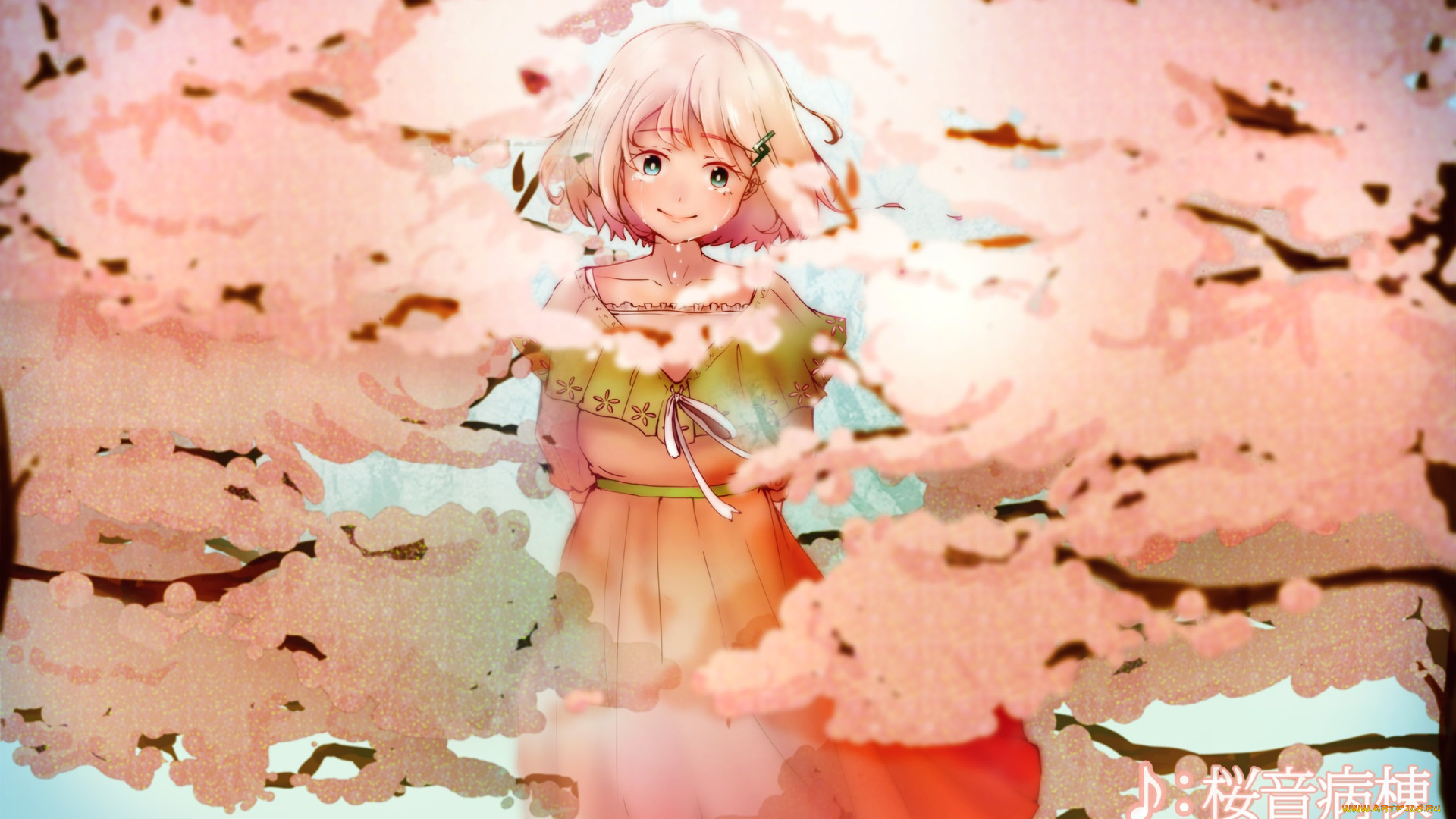 аниме, vocaloid, девушка