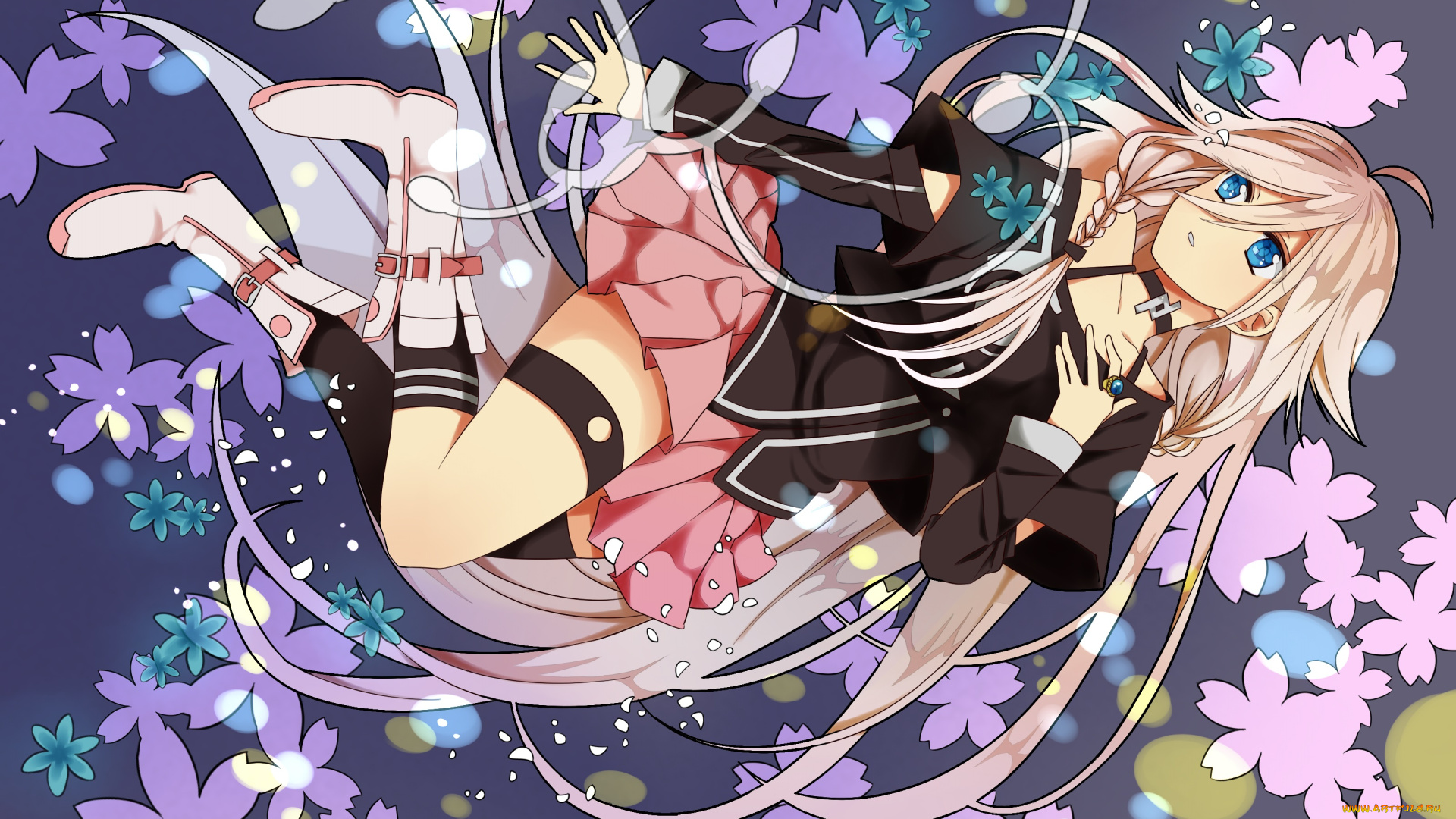 аниме, vocaloid, девушка