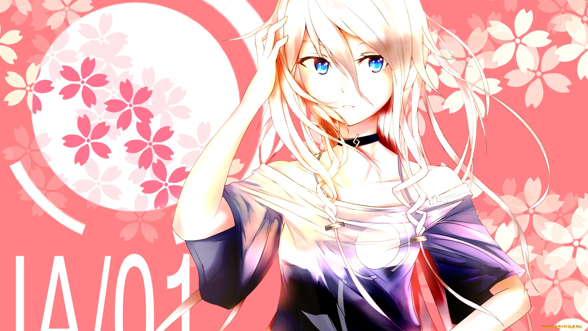 аниме, vocaloid, фон, взгляд, девушка