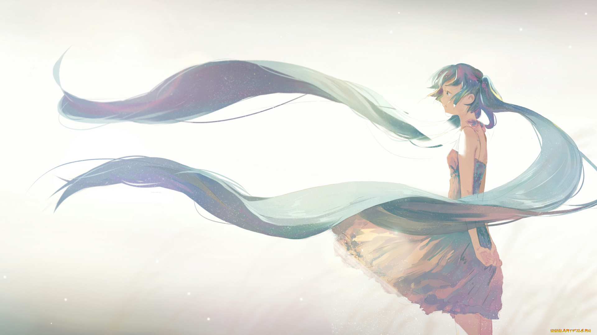 аниме, vocaloid, hatsune, miku