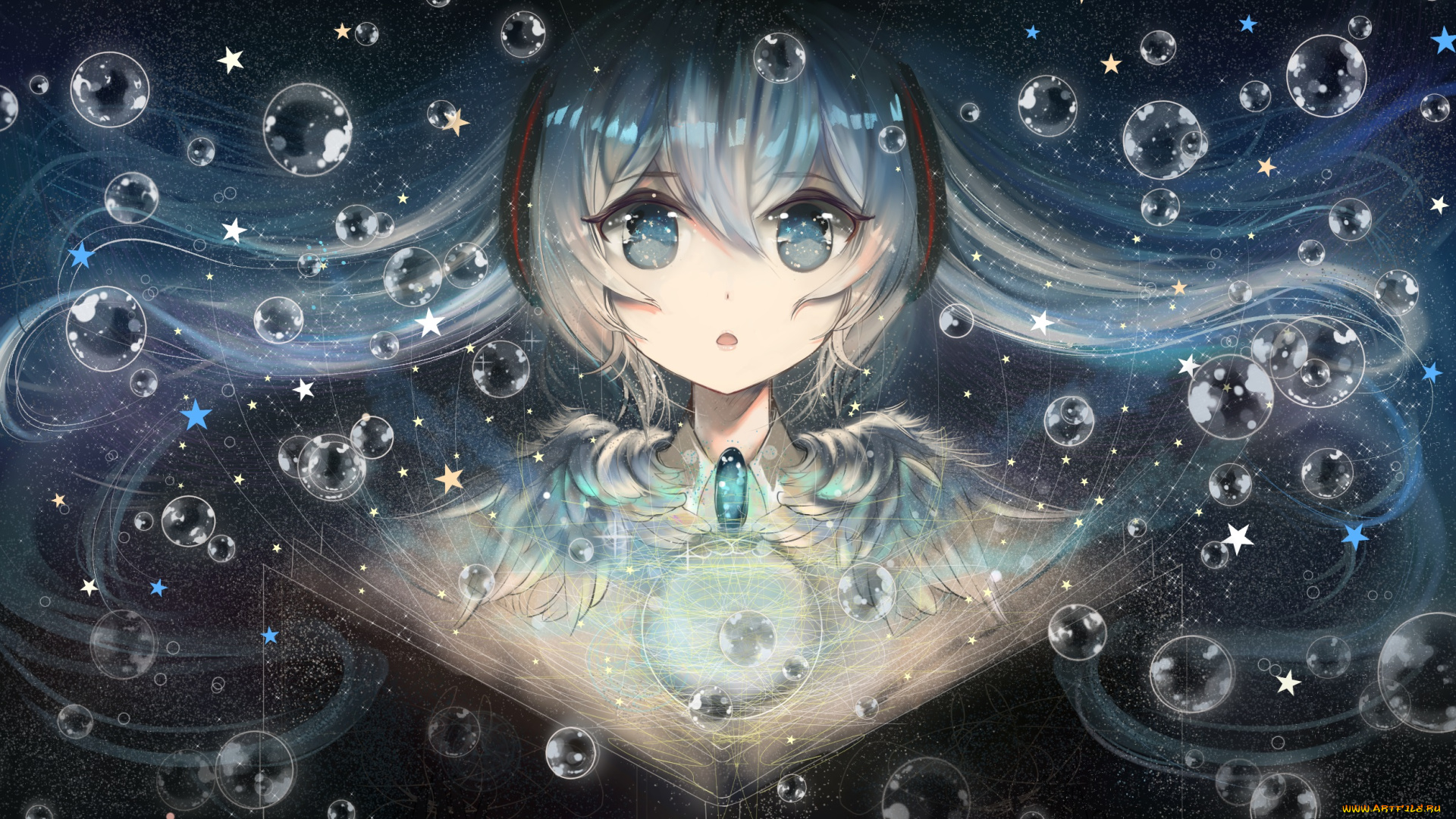 аниме, vocaloid, hatsune, miku