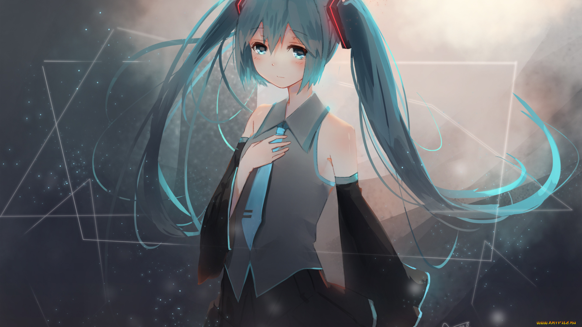 аниме, vocaloid, hatsune, miku, anone