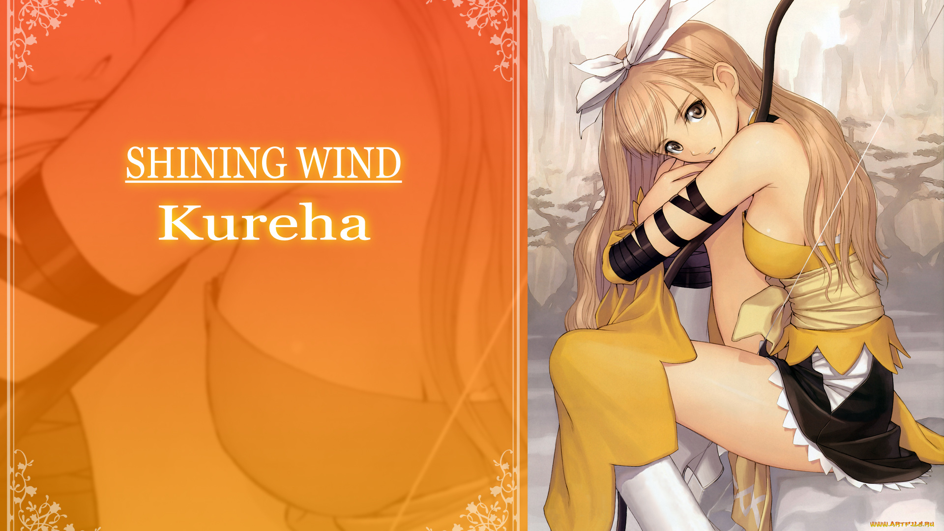 shining, tears, x, wind, аниме, взгляд, фон, девушка