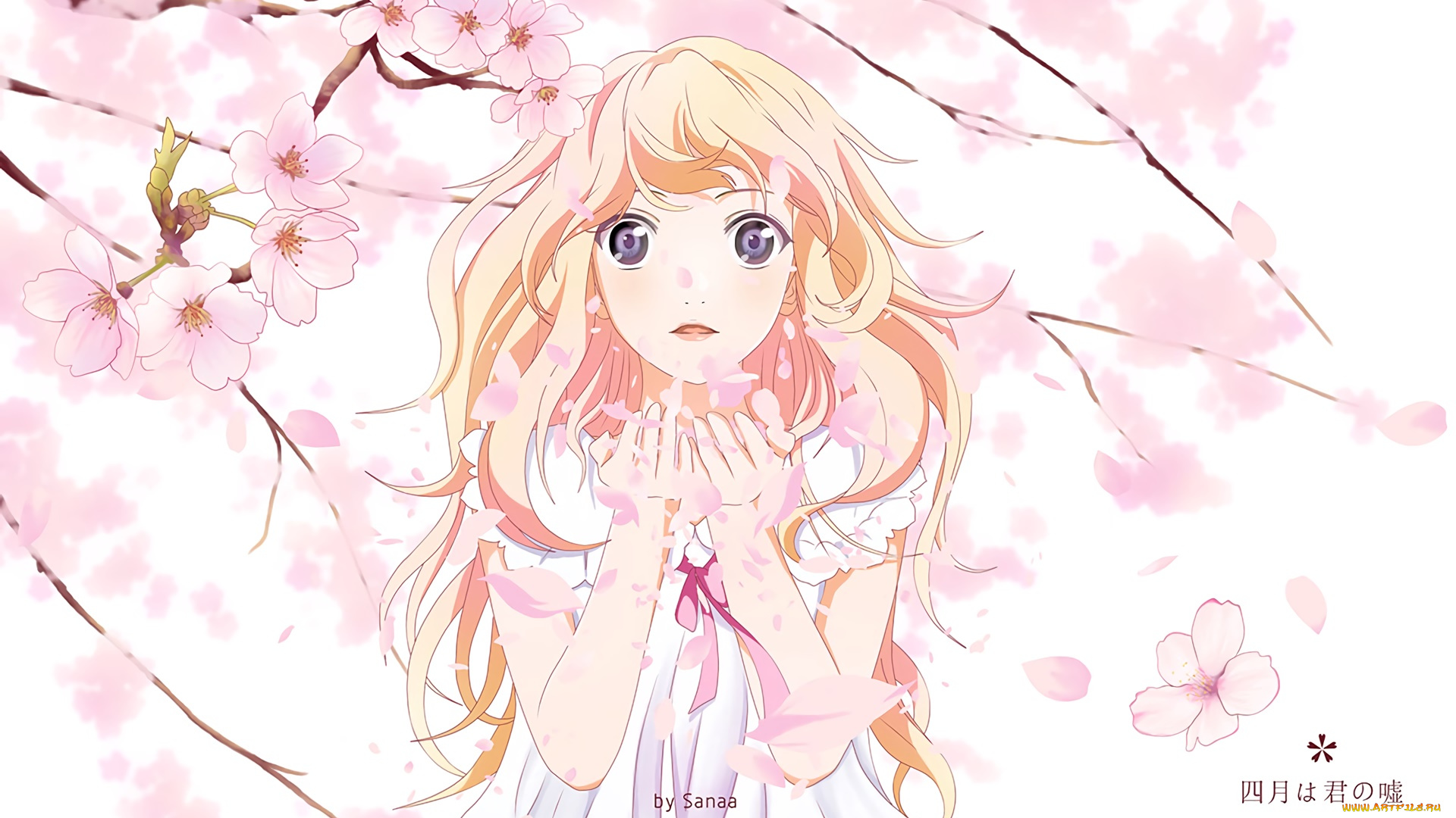 your, lie, in, april, аниме, shigatsu, wa, kimi, no, uso, фон, девушка, взгляд