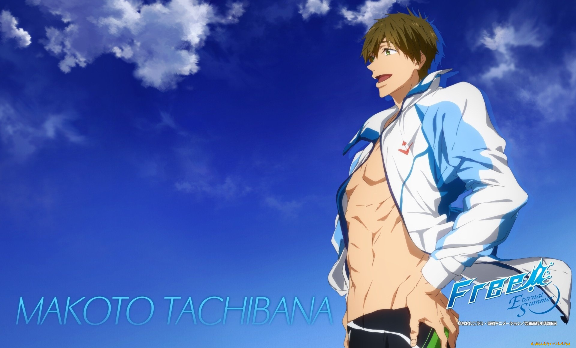 аниме, free, парень