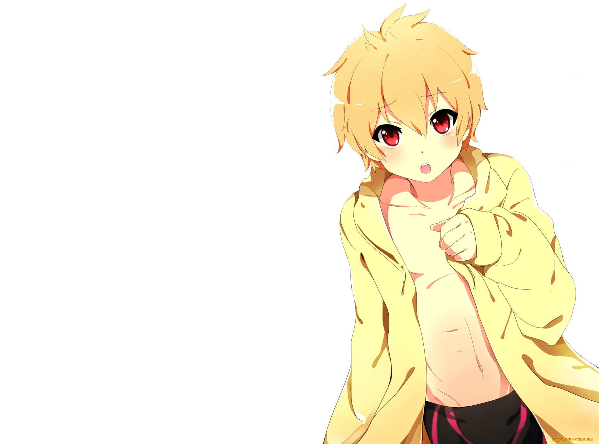 аниме, free, мальчик, взгляд