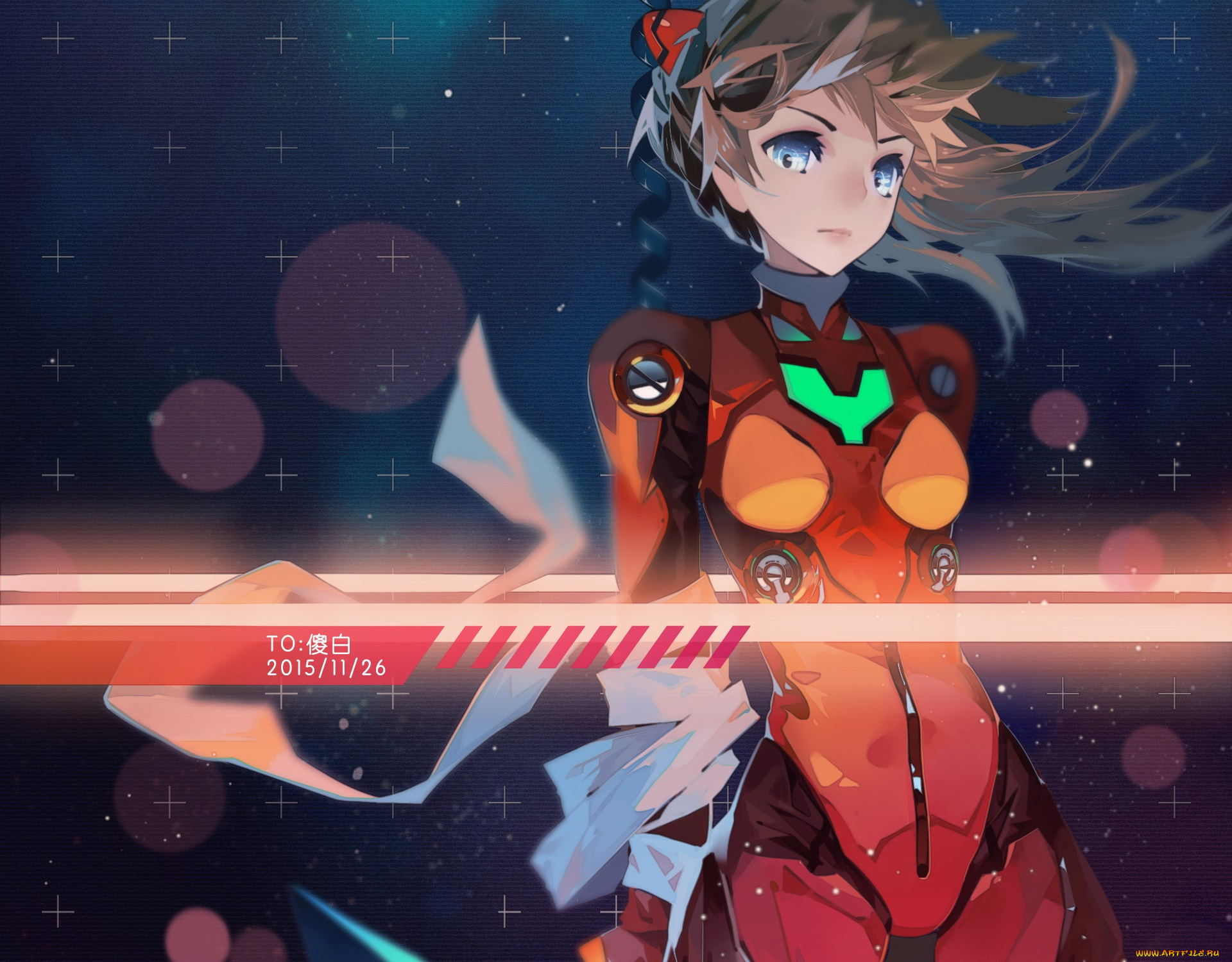 аниме, evangelion, девушка, souryuu, asuka, langley