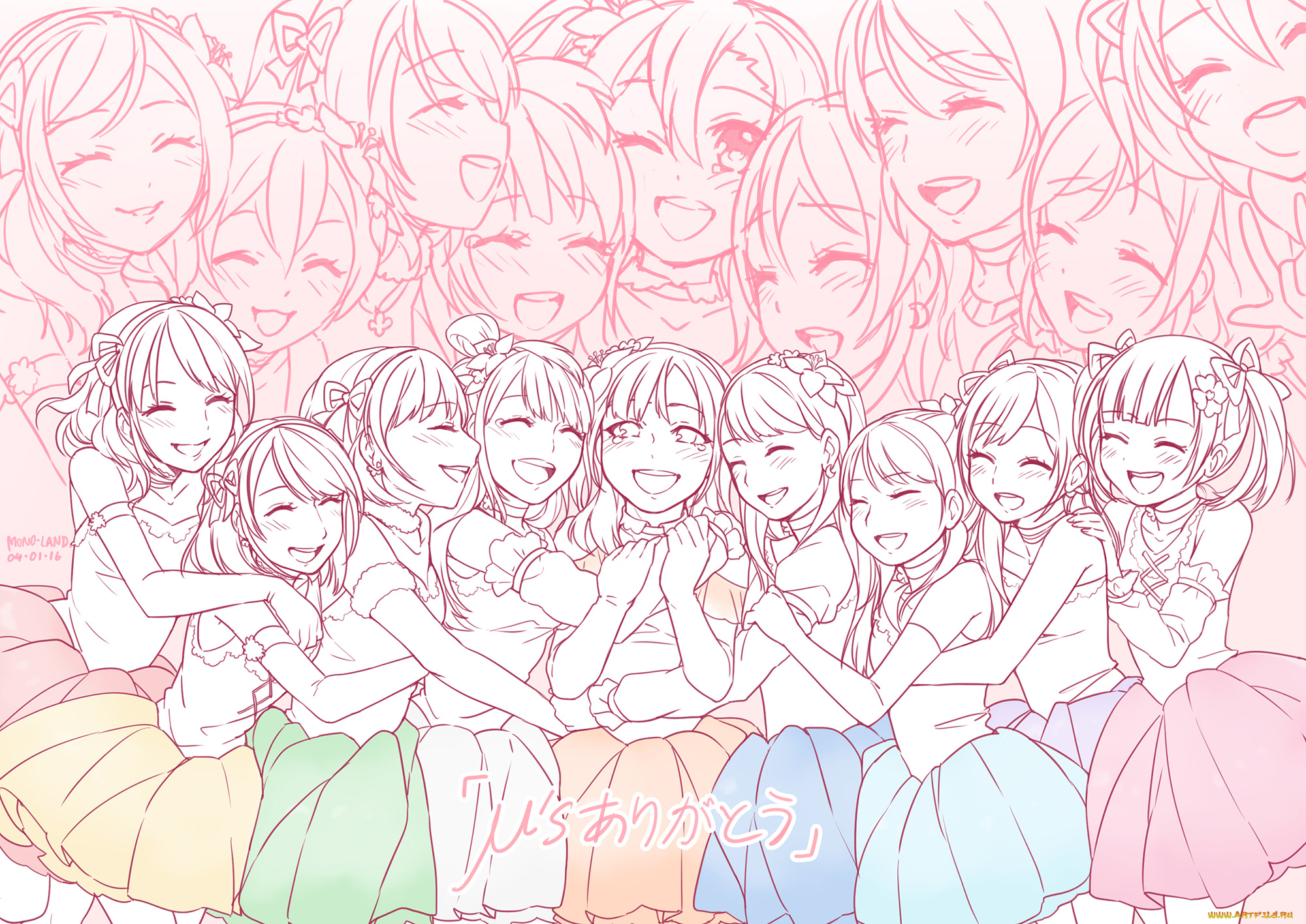 аниме, love, live, , school, idol, project, девочки