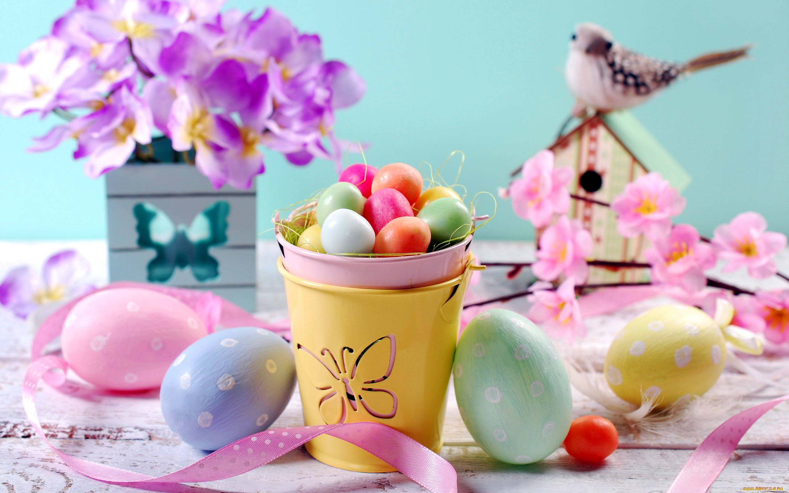 праздничные, пасха, крашенки, ведерко