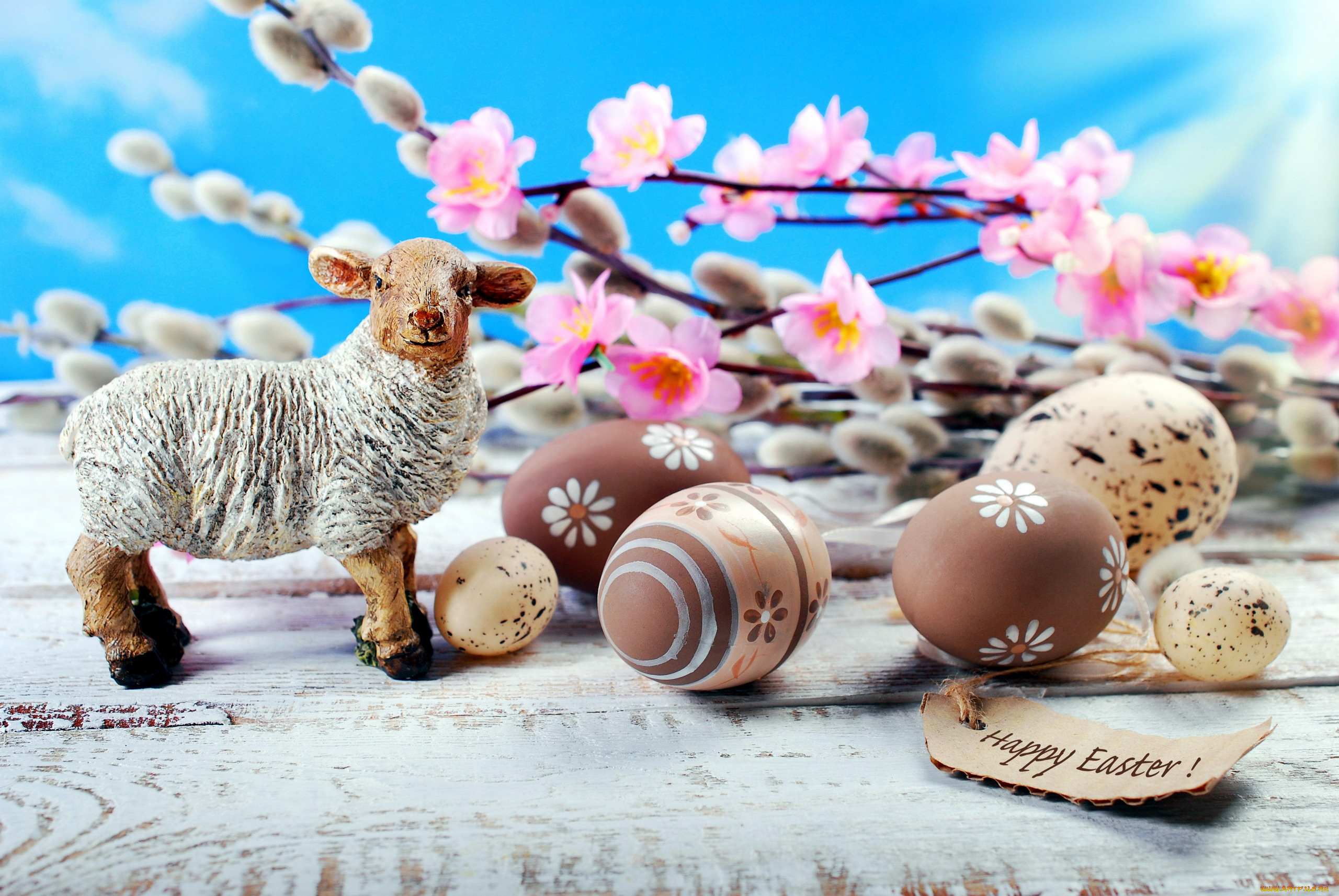 праздничные, пасха, надпись, писанки, барашек
