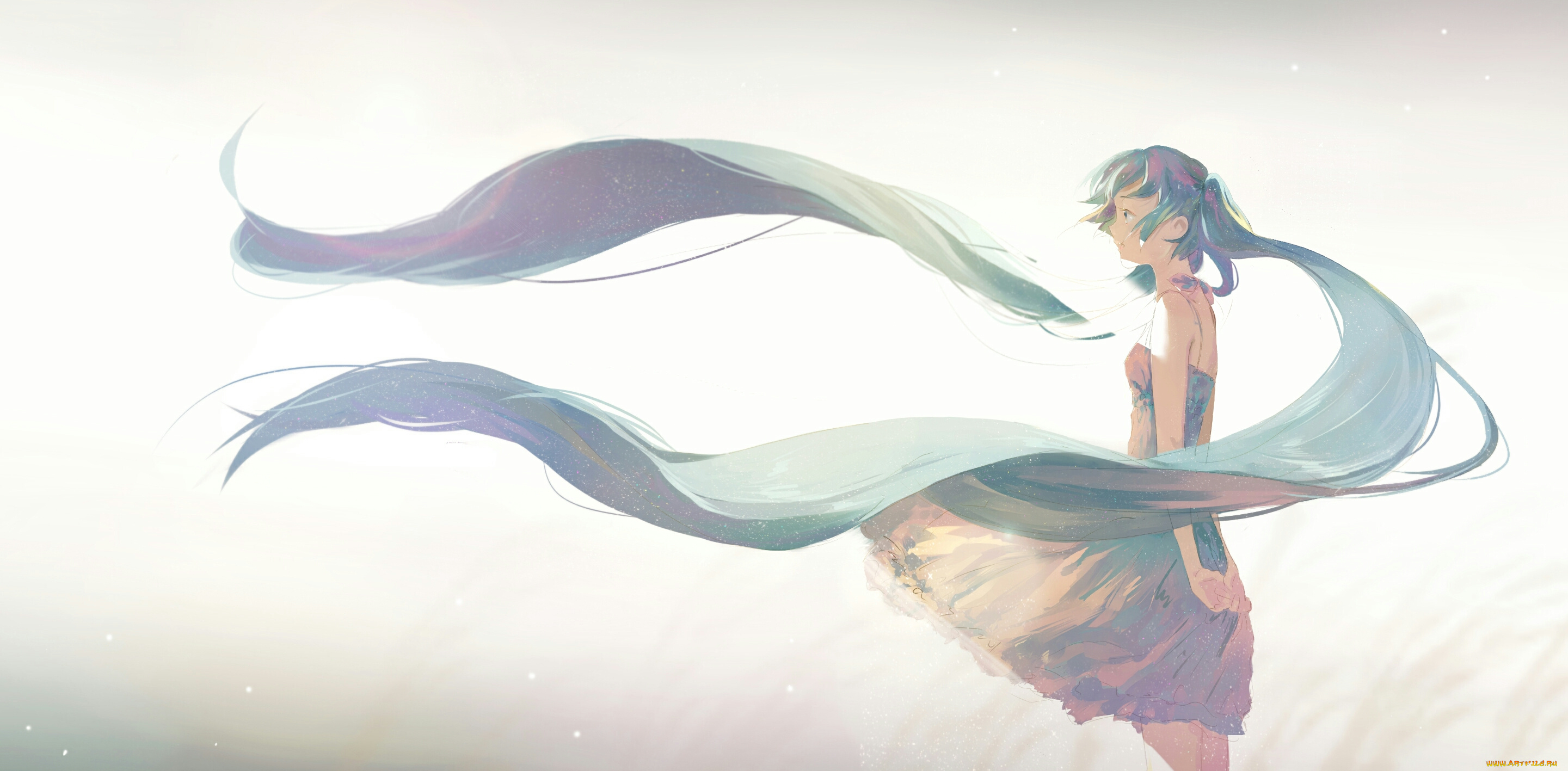 аниме, vocaloid, hatsune, miku