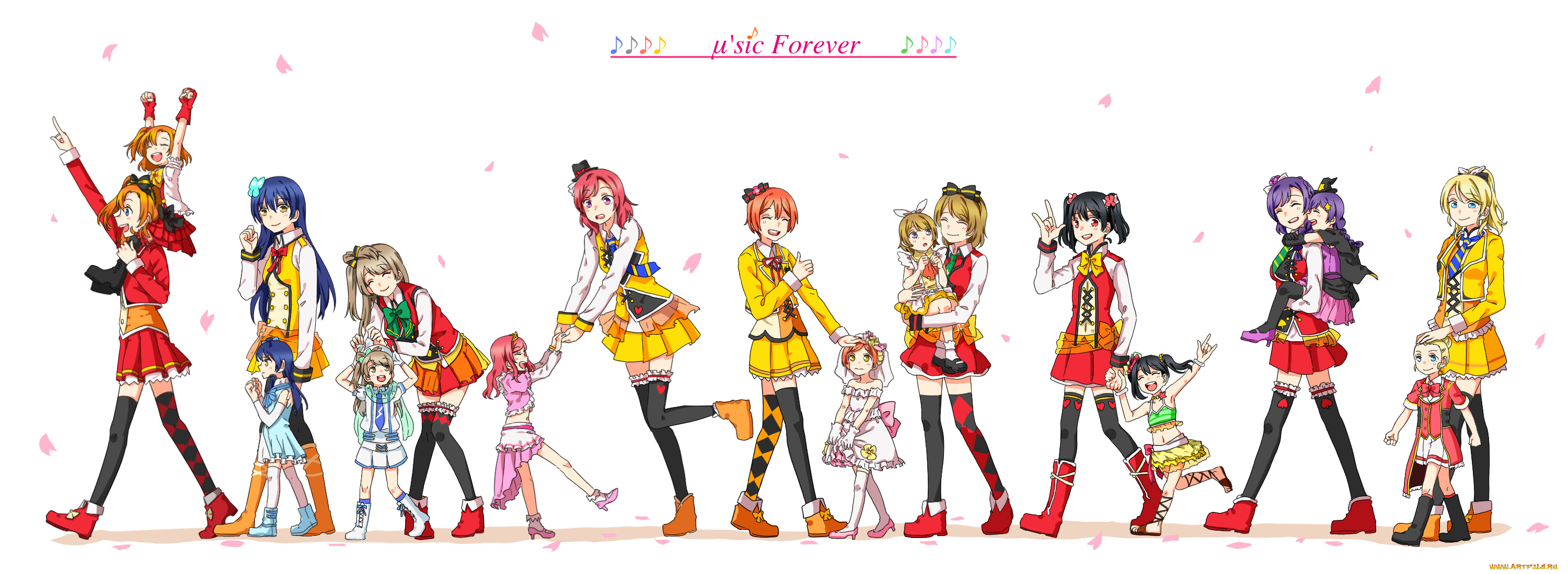 аниме, love, live, , school, idol, project, девушки