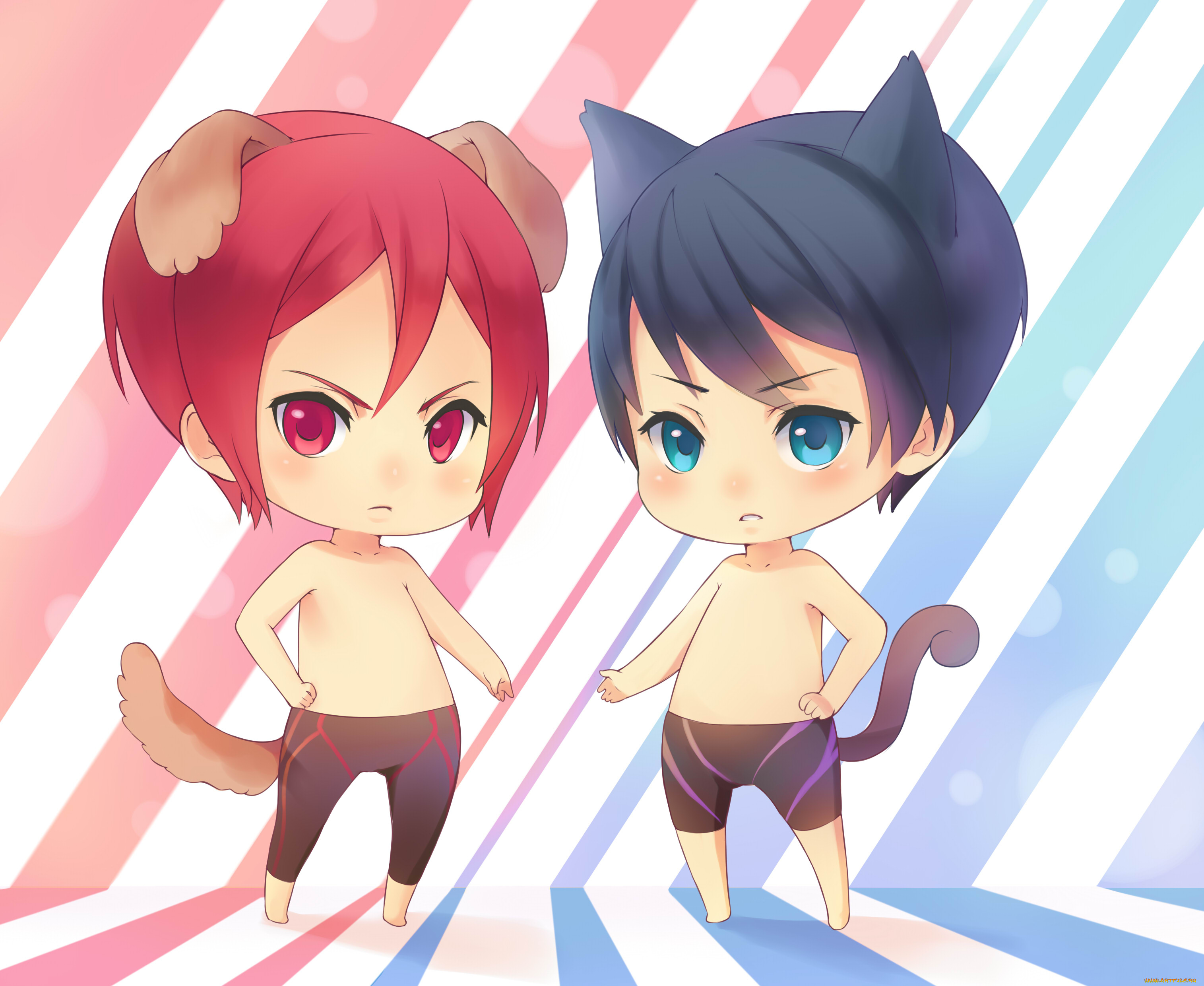 аниме, free, малыши, мальчики