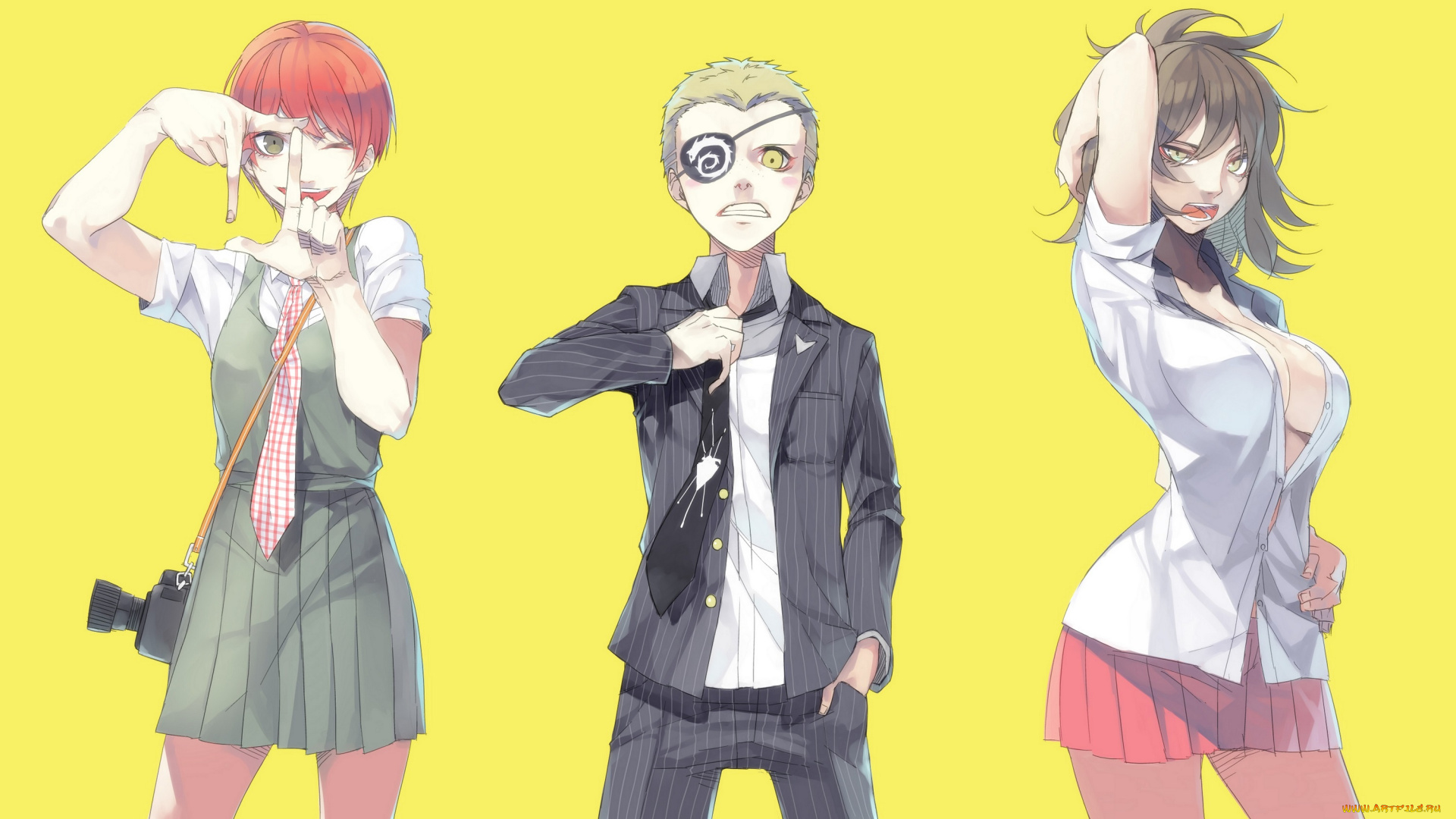 аниме, danganronpa, двое