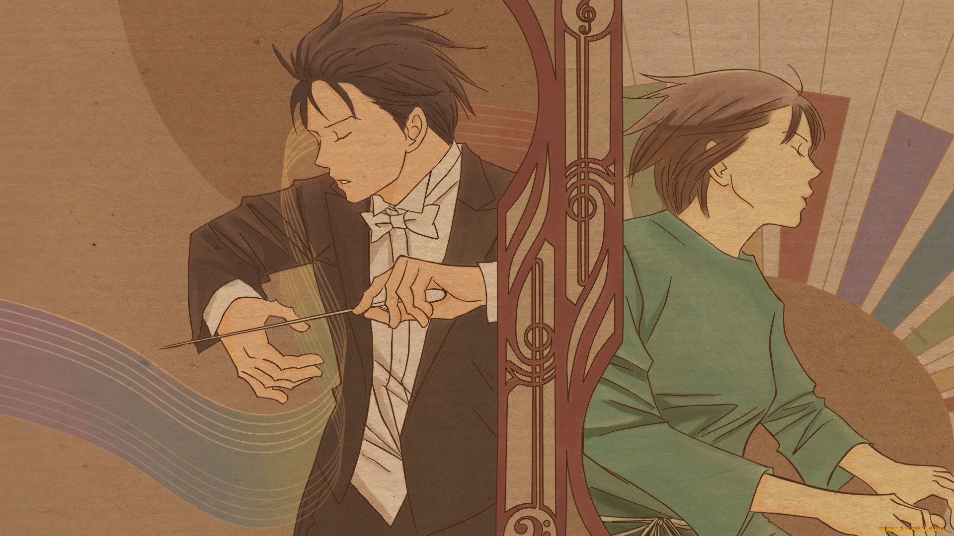 аниме, nodame, cantabile, nodame, cantabile
